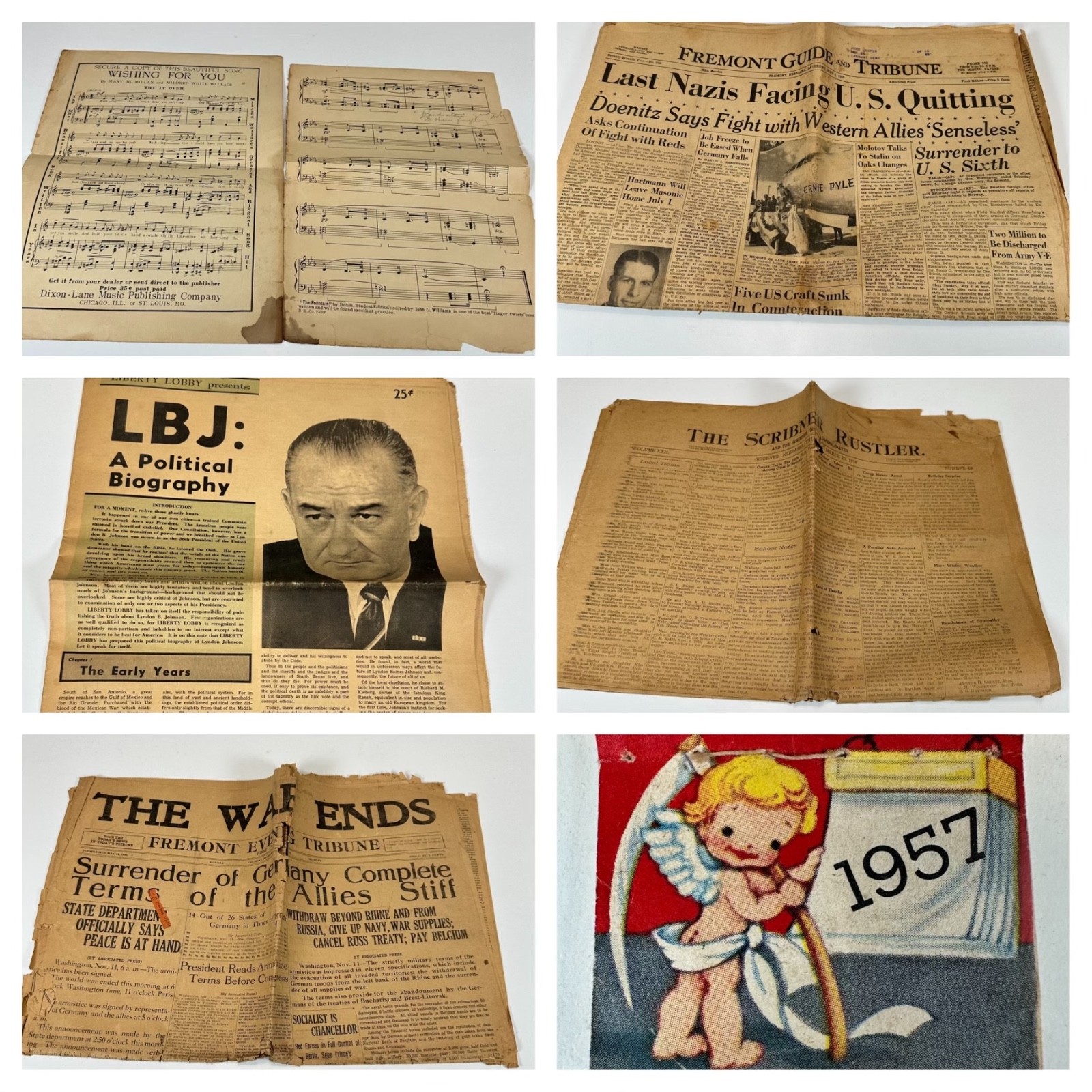Antique & VTG Newsprints Newspapers – YOU CHOOSE – 1800’s-1900’s – Discounts!