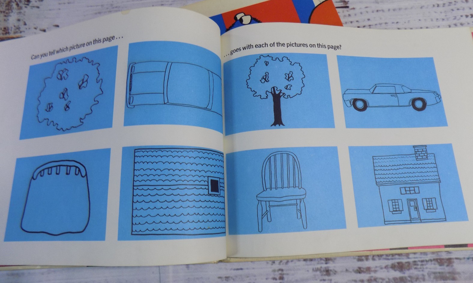 Set Of 5 Vintage Sesame Street Children’s Hard Cover Books Retro 1970s
