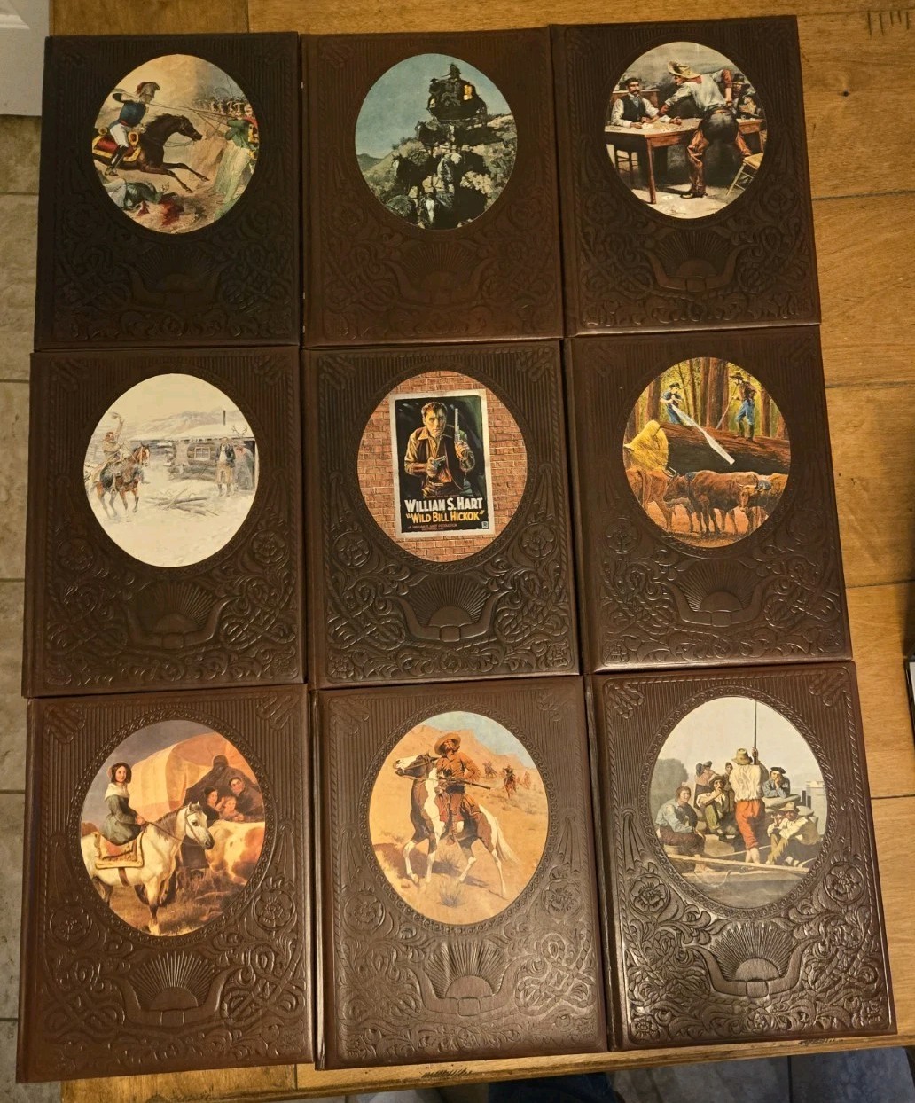 LOT of 9 Time Life Books „The Old West“ Vintage 1970s Faux Leather Bound