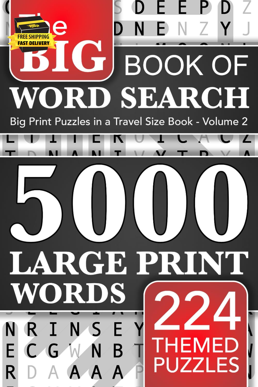 Big Book of Word Search – 5000 Large Print Words: 224 Themed Puzzles for Adults,