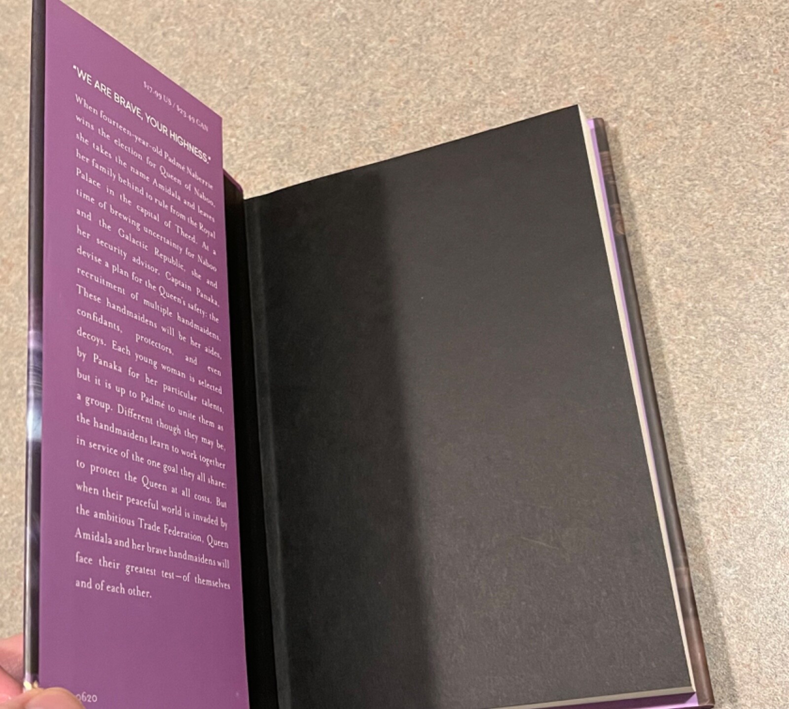 STAR WARS Queen’s Peril by E. K. Johnston (First Edition, 2nd Printing HC) NEW!