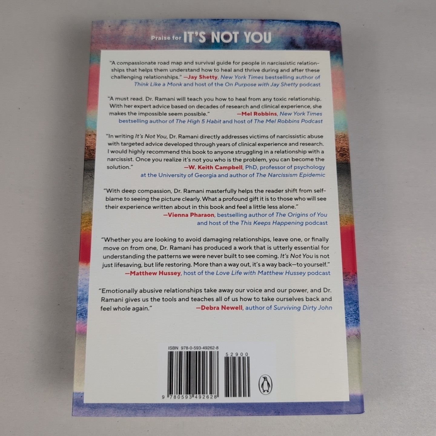 It’s Not You: Identifying and Healing from Narcissistic People Hardcover Book