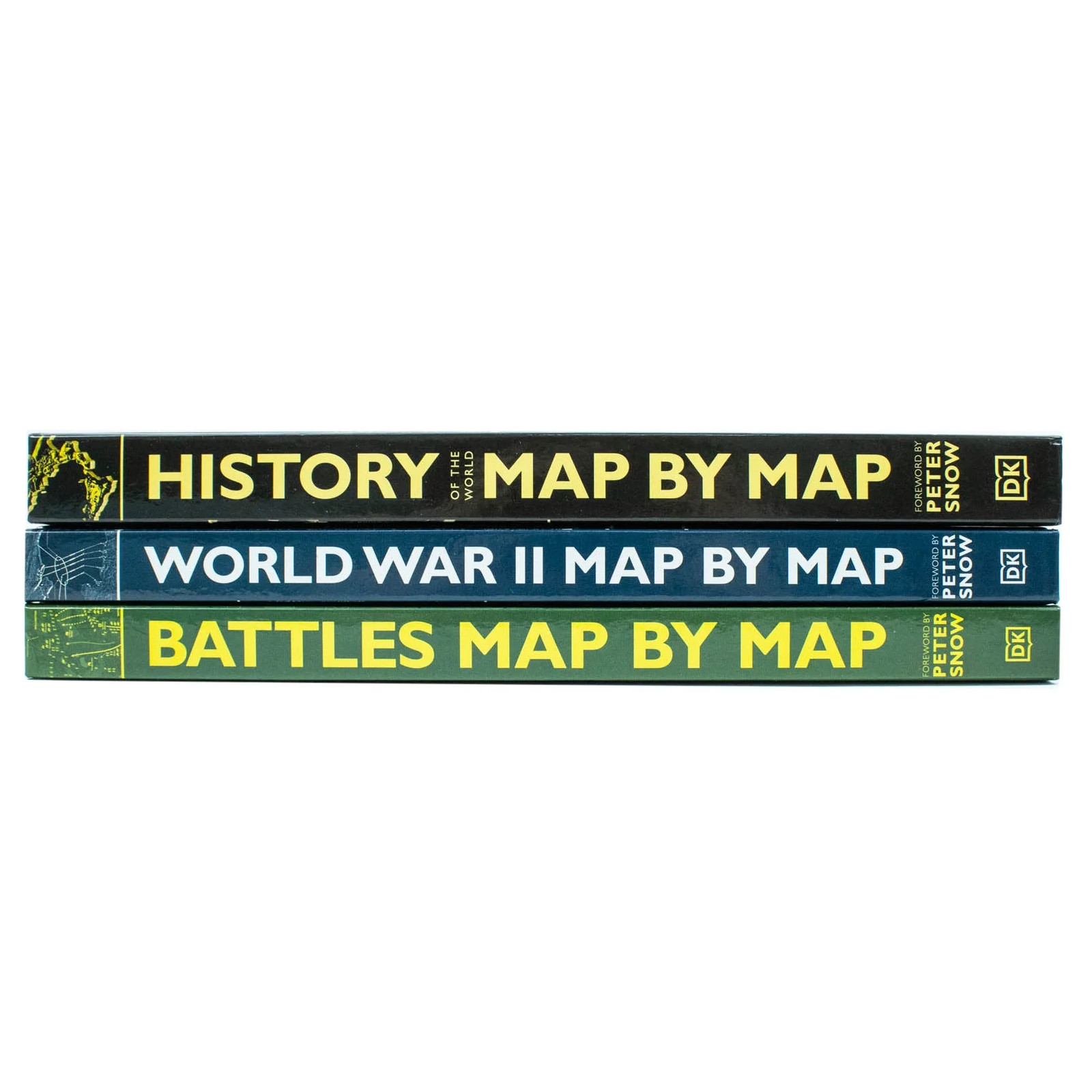 Map by Map Series 3 Books Collection Set (Battles, History of the World & World