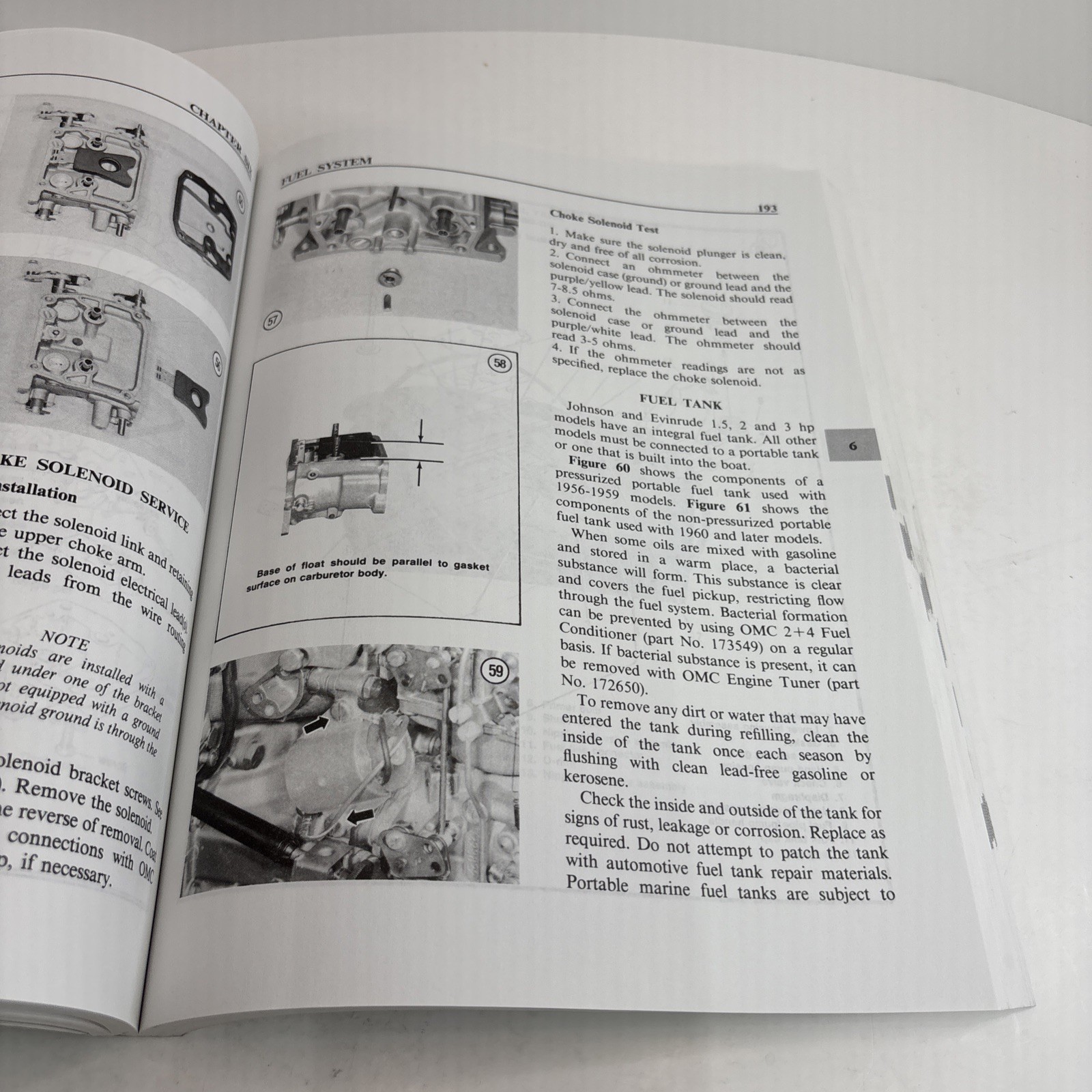 Clymer Evinrude Johnson Outboard Shop Manual 1.5-125HP 1956-1972 8734 – Good