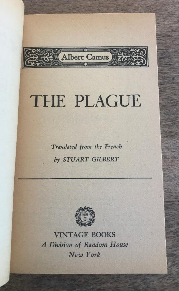 2 ALBERT CAMUS NOVELS ~ THE PLAGUE & THE STRANGER ~ MAN’S STRUGGLES WITH MANKIND