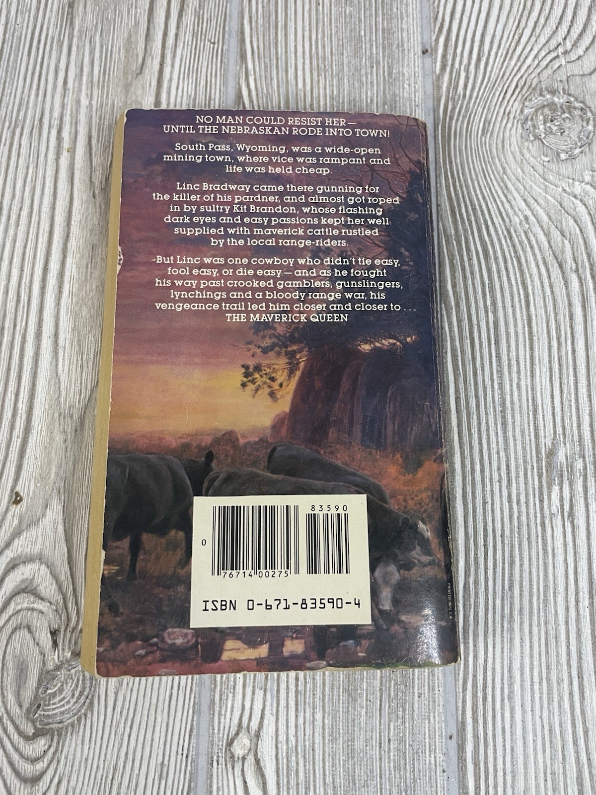 Lot of 6 Western Paperbacks Zane Grey Max Brand Cowboys Adventure Action