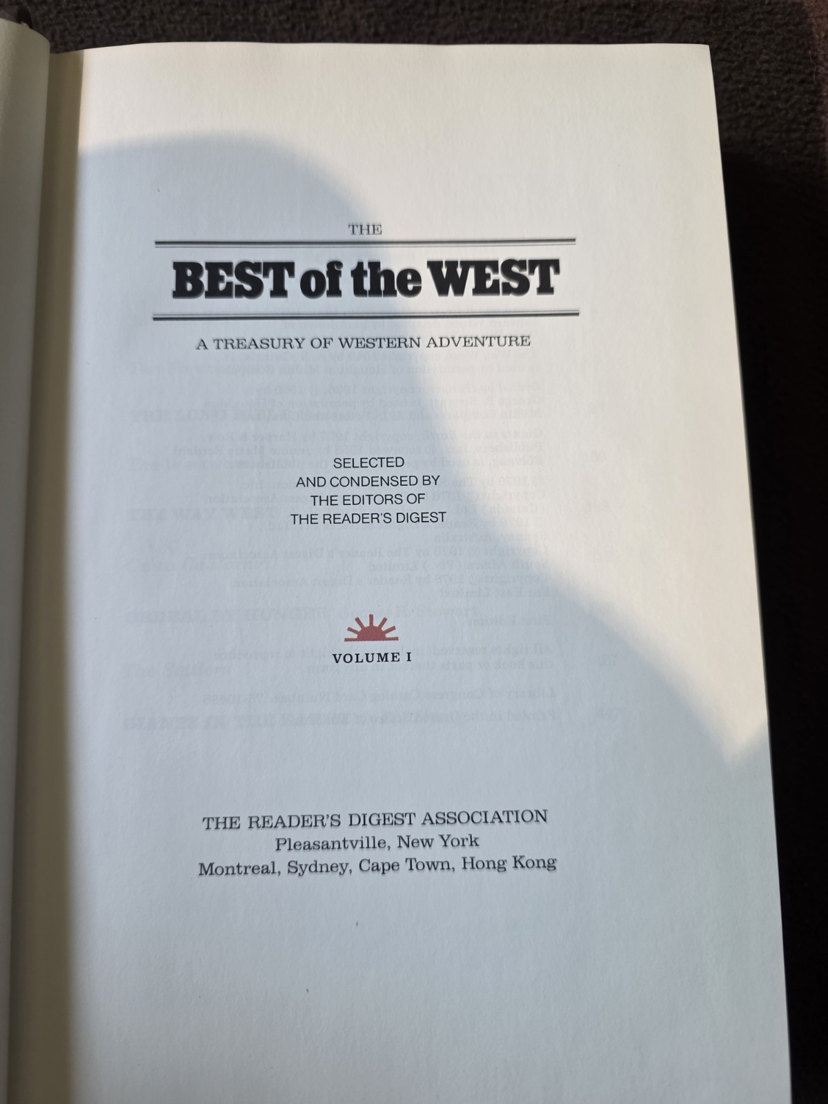 Best of The West Vol 1 & 2 Readers Digest Treasury of Western Adventure 1976 HC