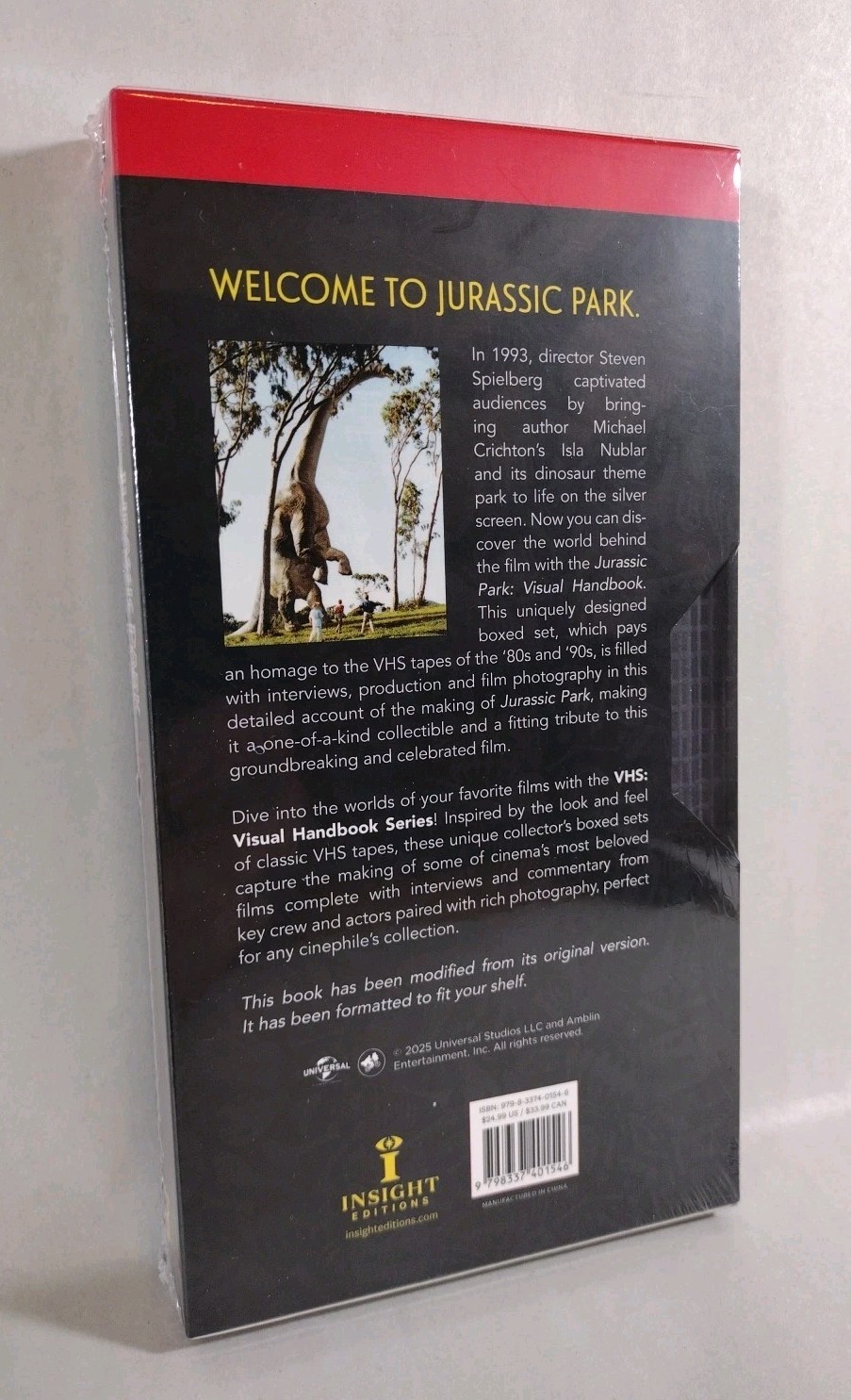 Jurassic Park: VHS (2026) James Mottram Visual Handbook Series HC New Sealed