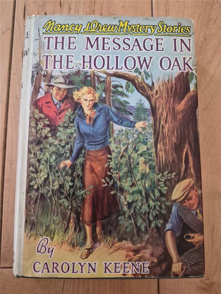 1935 NANCY DREW THE MESSAGE IN THE HOLLOW OAK CAROLYN KEENE HCB/DJ