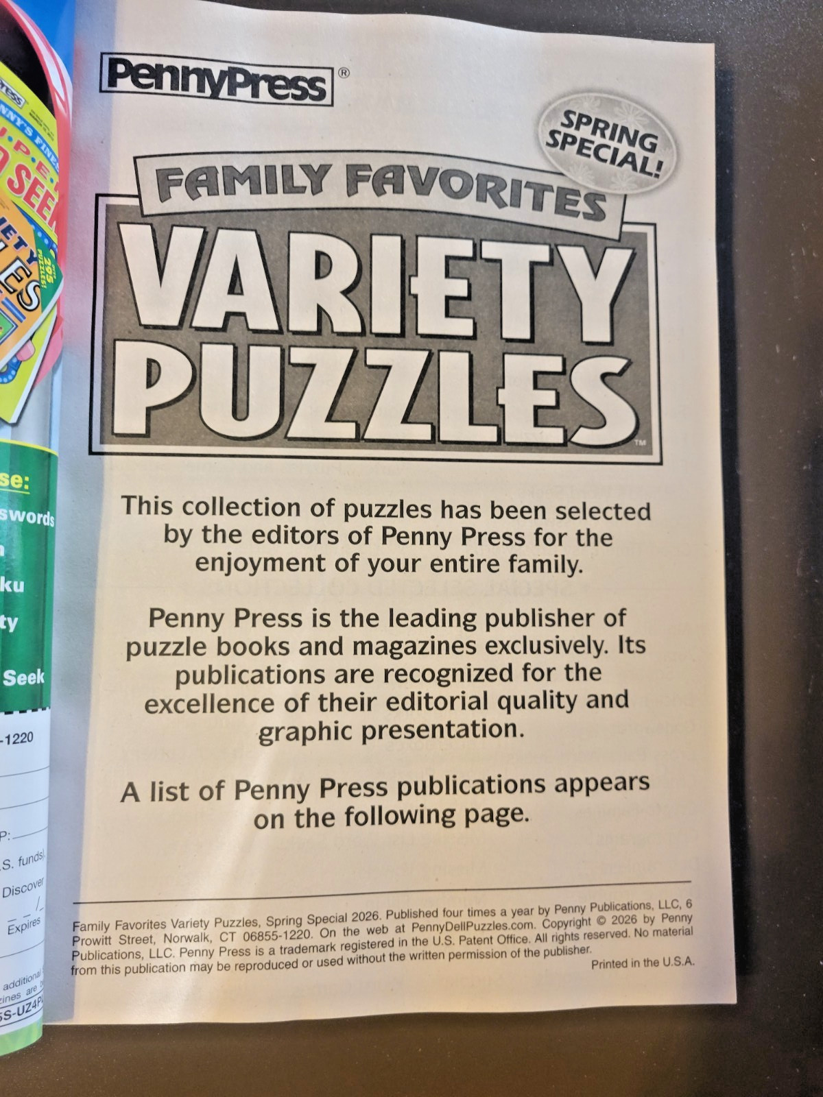 Family Favorite Variety Puzzles by Penny Press – Spring Special – 600+ Puzzles!