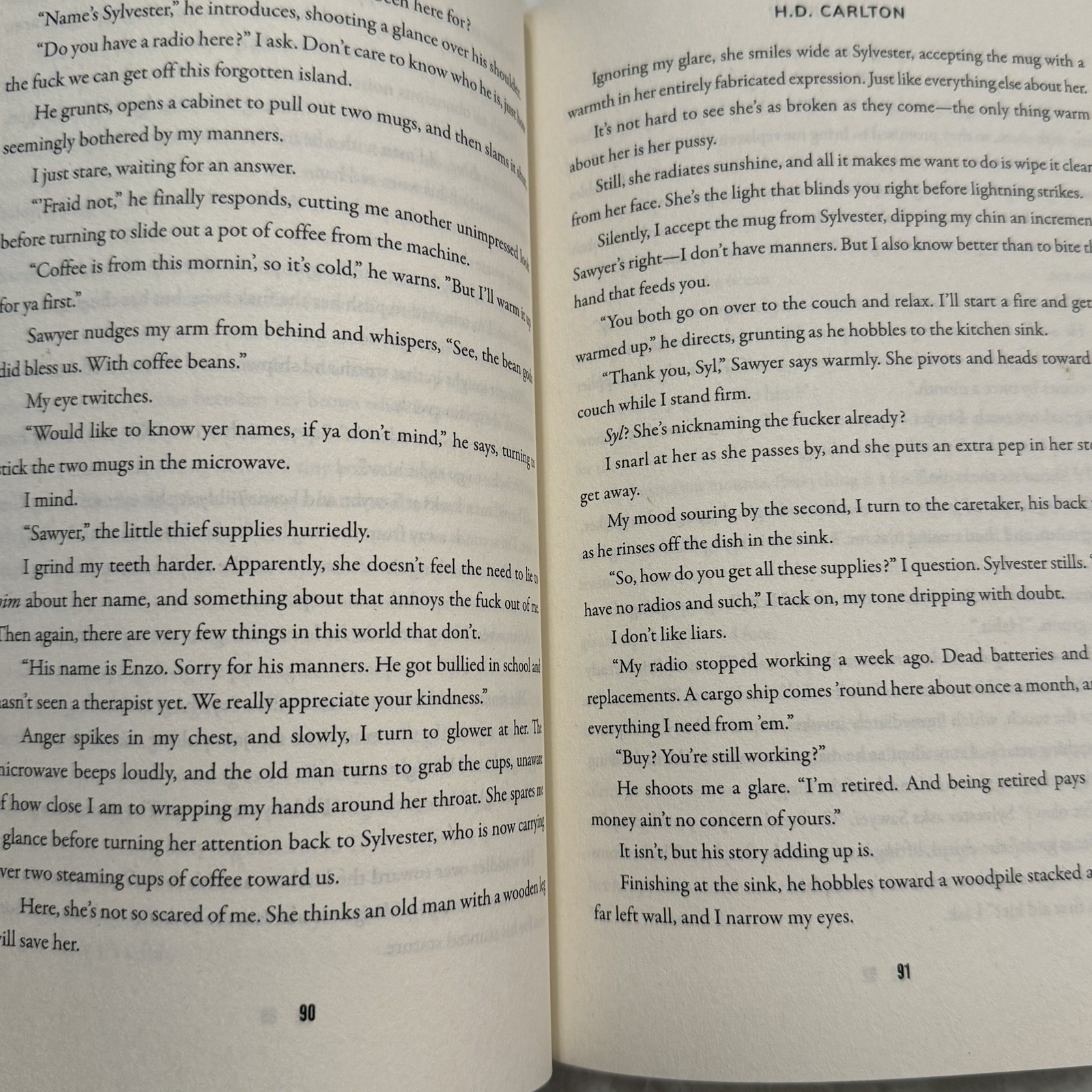 Does It Hurt – Paperback By H.D. Carlton, Dark Romance Novel like New