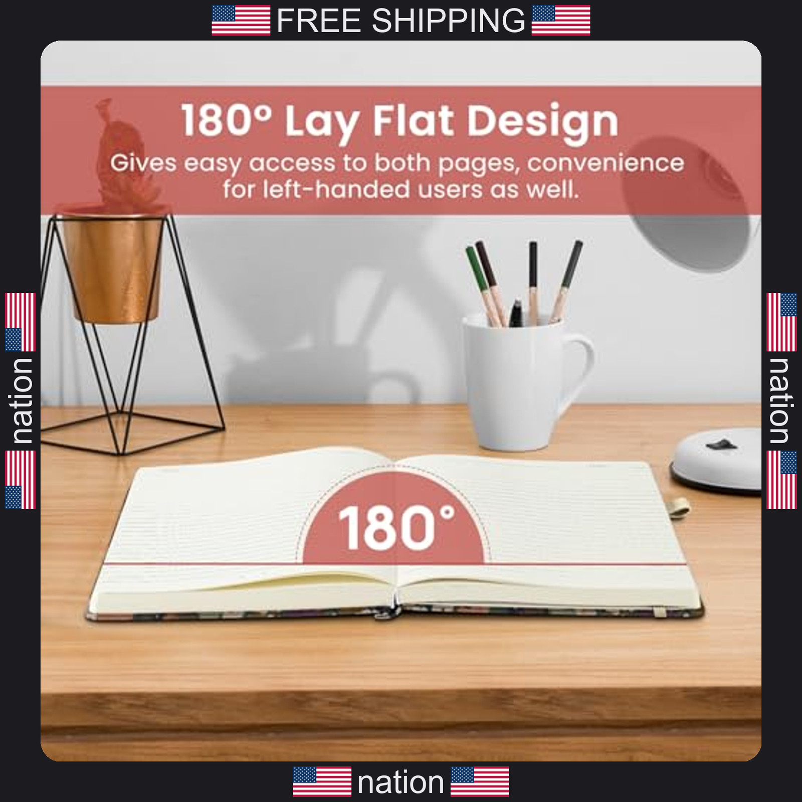 Taja Pretty Lined Journal for Women, Aesthetic Cute Hardcover Leather Journal
