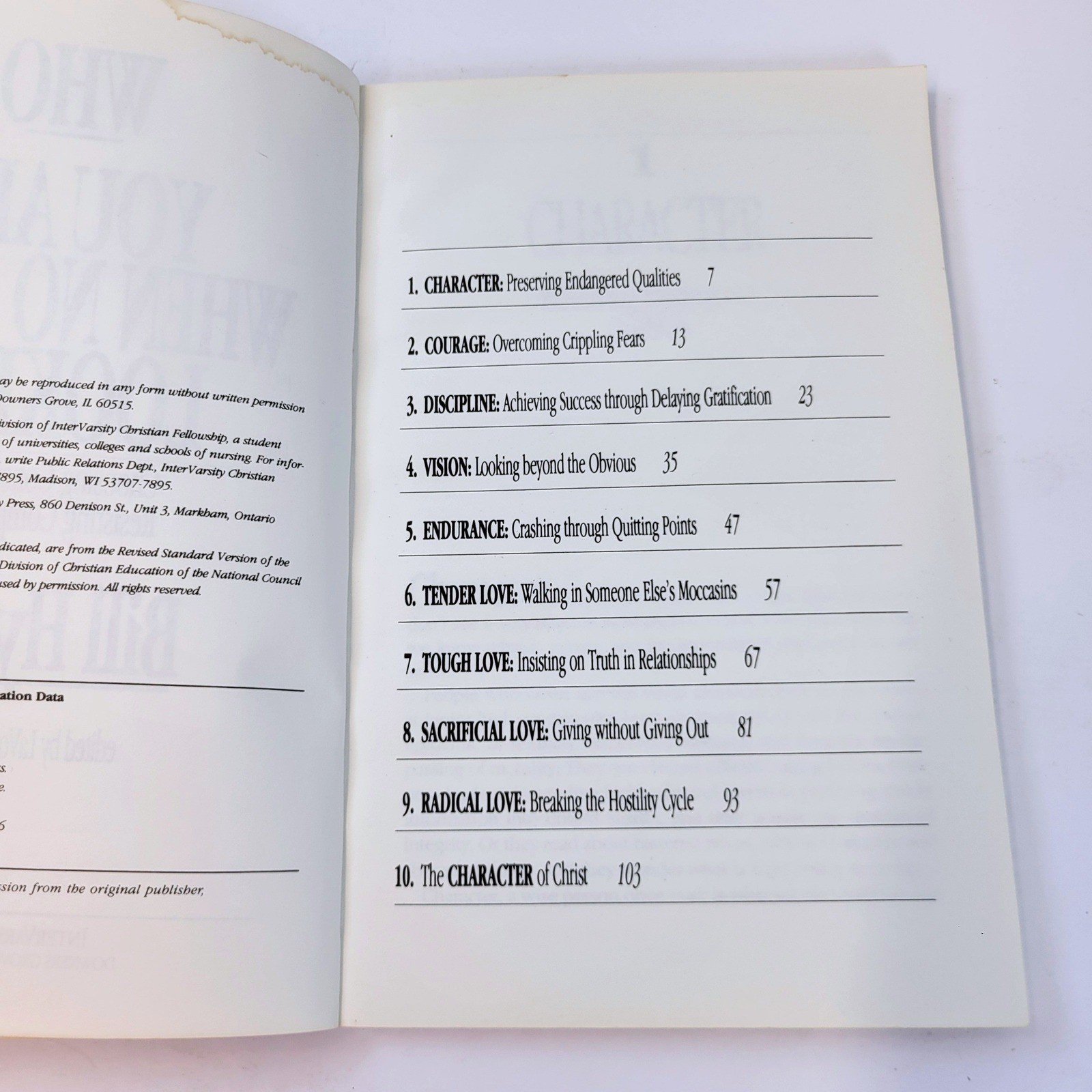 Who You Are When No One’s Looking Bill Hybels Book InterVarsity Press