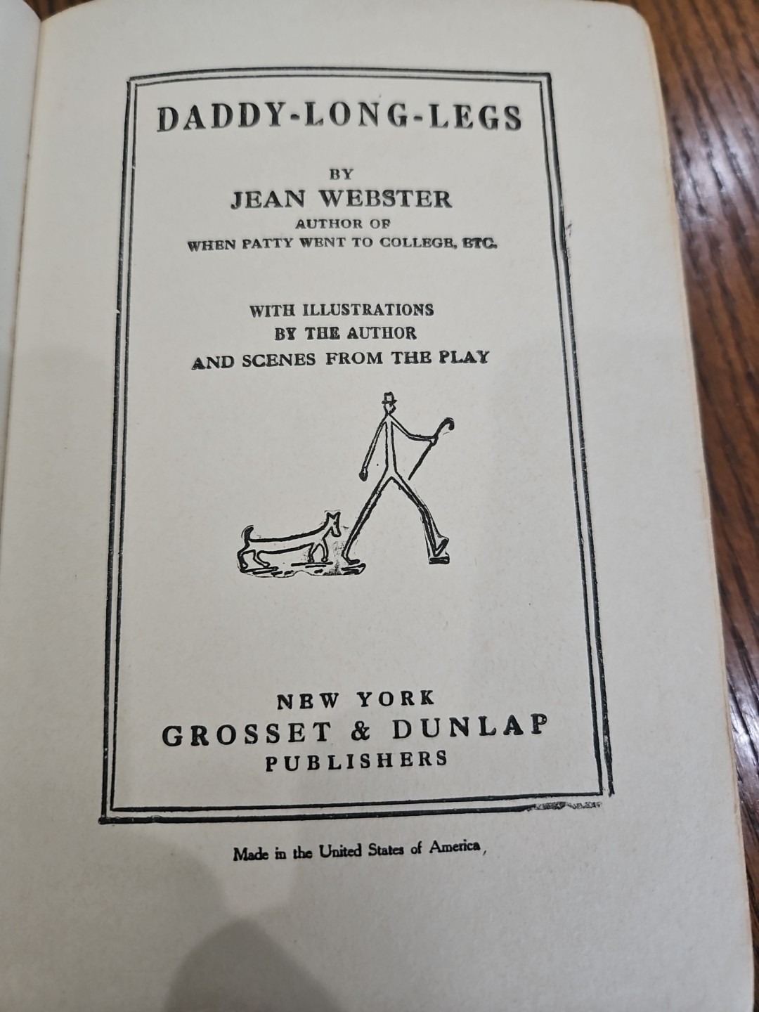 DADDY-LONG-LEGS BOOK BY JEAN WEBSTER 1912 ANTIQUE FLOWER BINDING LETTER WRITING
