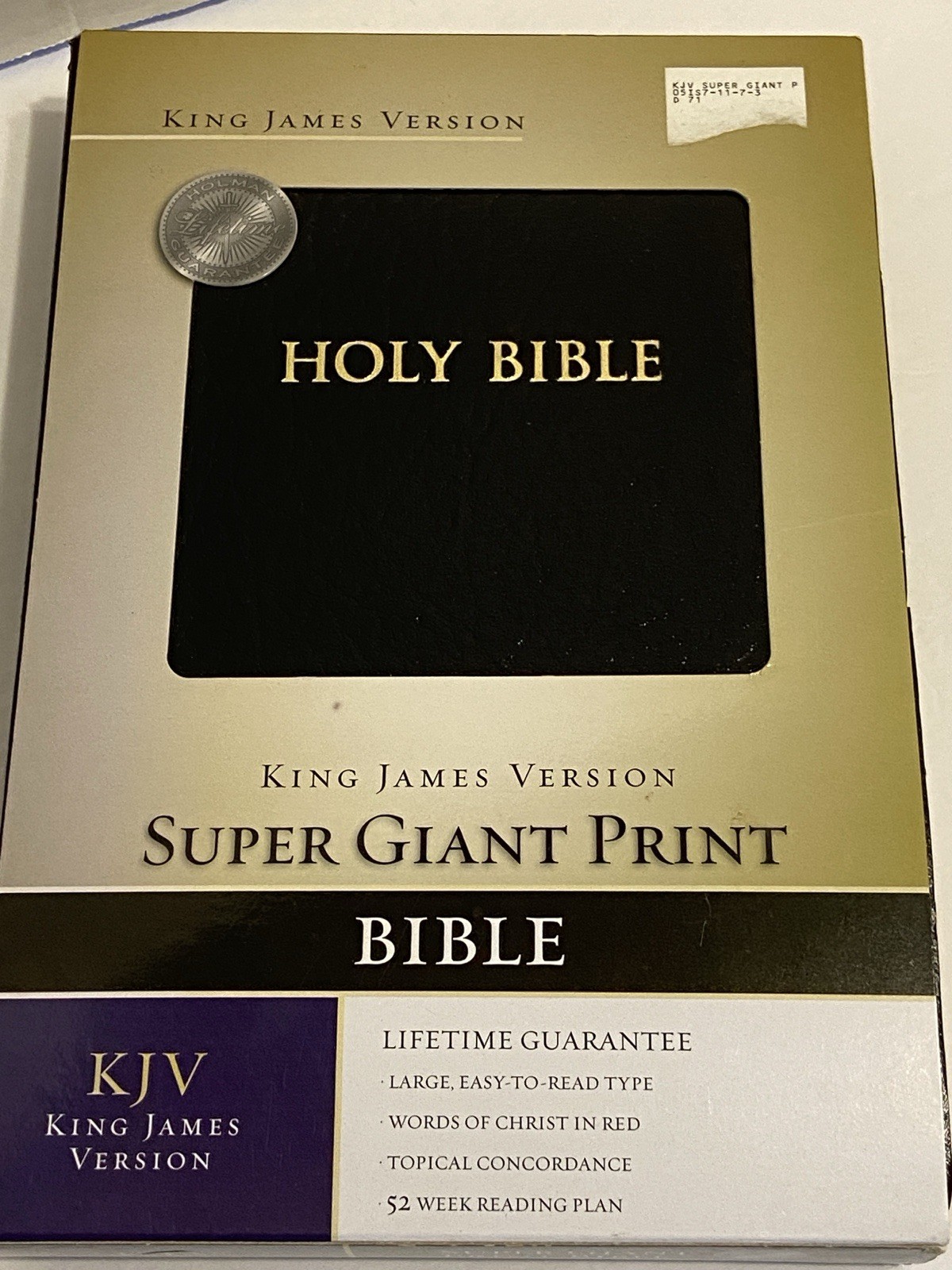 King James Version Super Giant Print Bible Published By Broadman & Holman