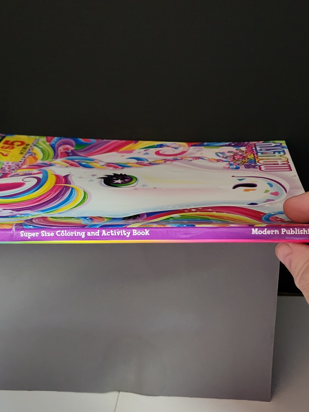 Lisa Frank Rainbow Majesty Super Size Coloring & Activity Book Horse 10.5″x8.25″