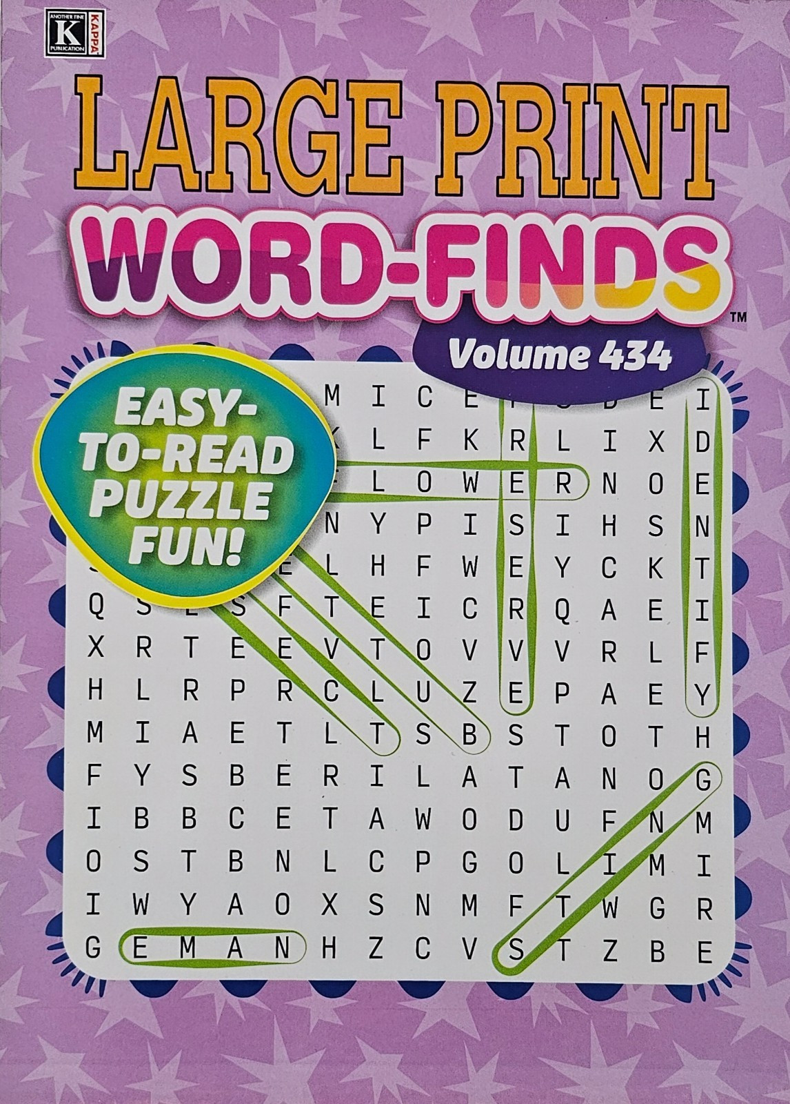 5 Large Print Word-Finds Puzzle Books Kappa Games Vol #428-434 ~ Search,Hunt NEW