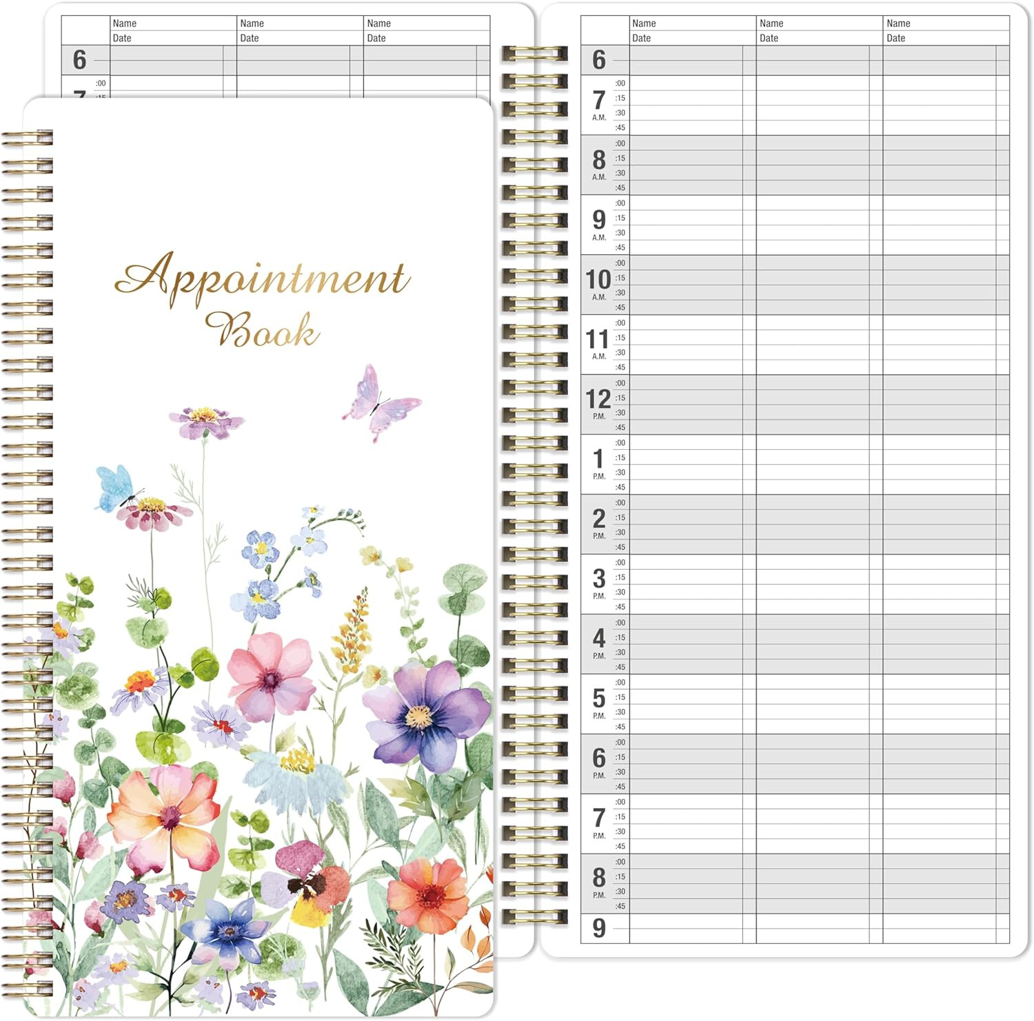Appointment Book – Undated Salon Appointment Book, Daily＆Hourly Schedule Book wi