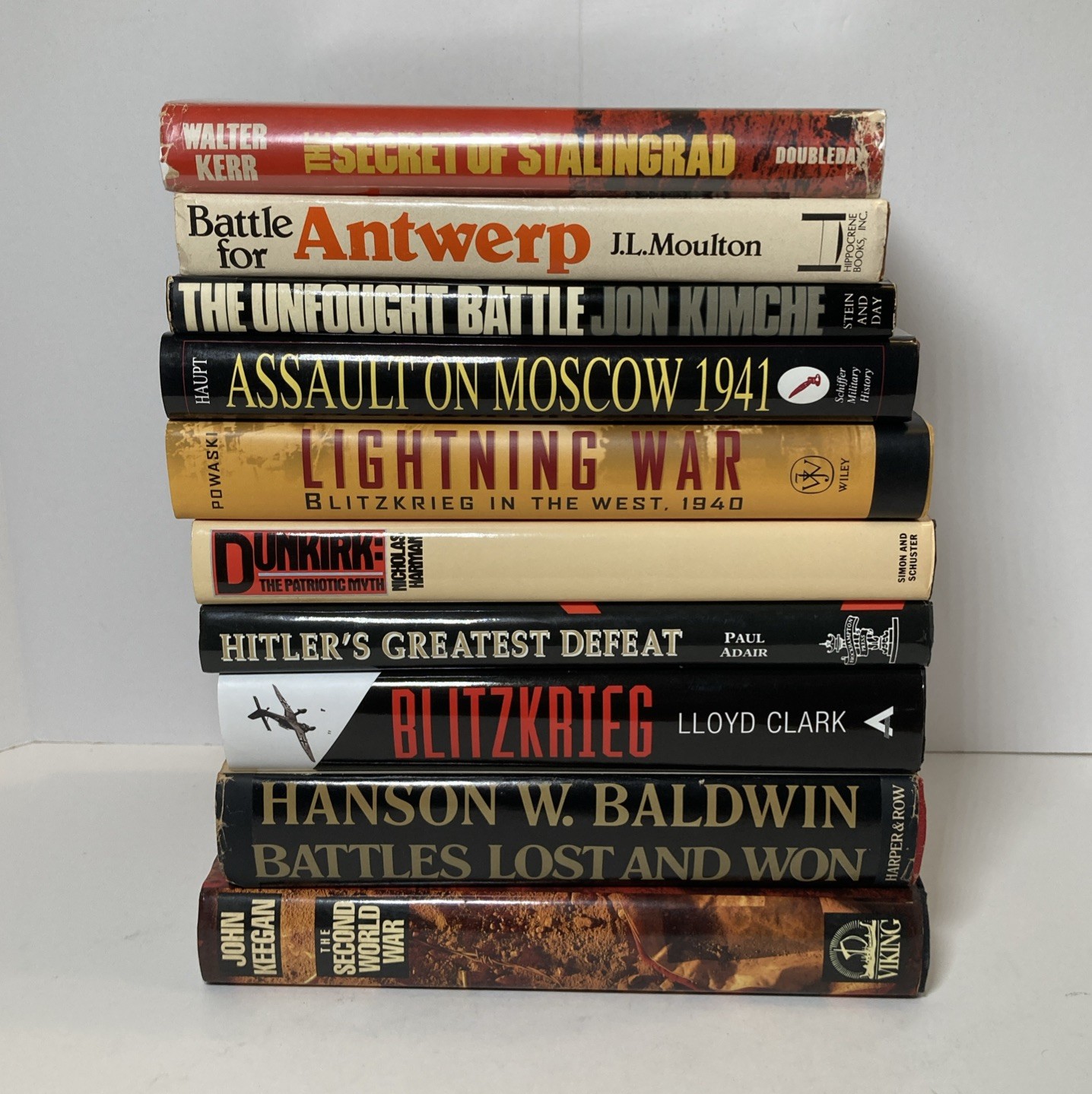 WW2 Mixed History Book Bundle – LOT OF 10 HARDCOVER BOOKS