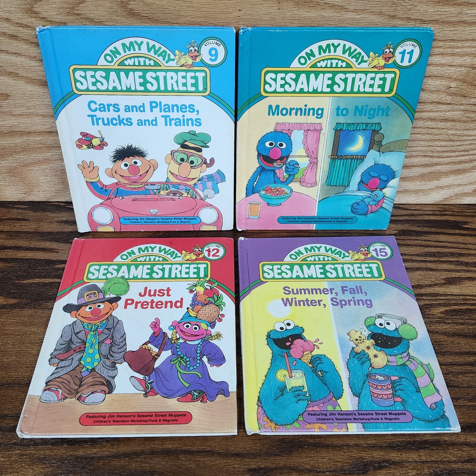 READ Vintage 1989 On My Way With Sesame Street Learning Kids Vol. 1-9 11 12 15