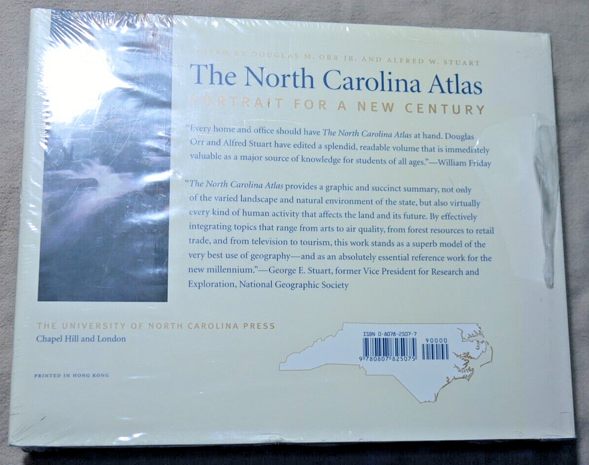 The North Carolina Atlas: Portrait For A New Century HC/DJ NEW IN SHRINKWRAP