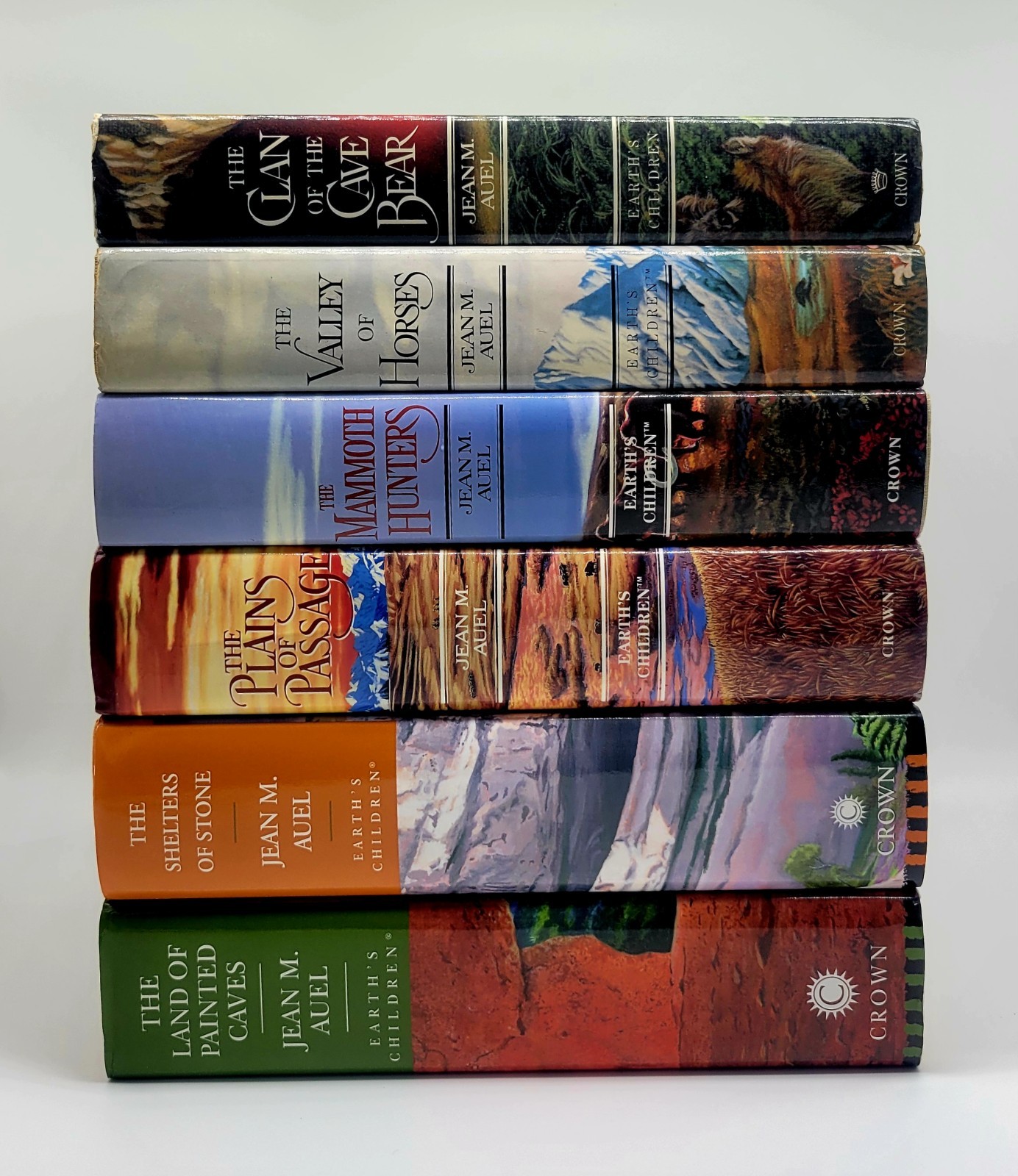 Earth’s Children Books 1-6 HC Set (all 1st ed/1st pr) – Jean M. Auel – HC – Good