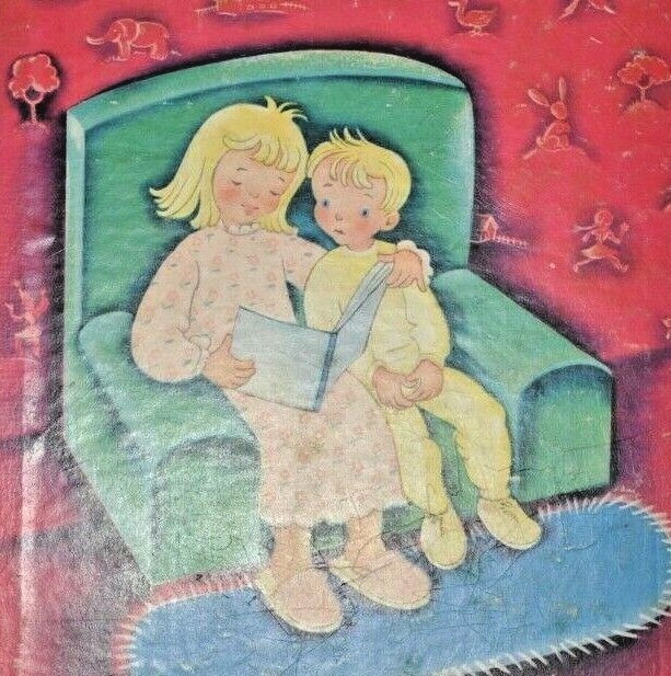 365 Bedtime Stories 1944 Illustrated Janet Robson Whitman Publishing Vintage