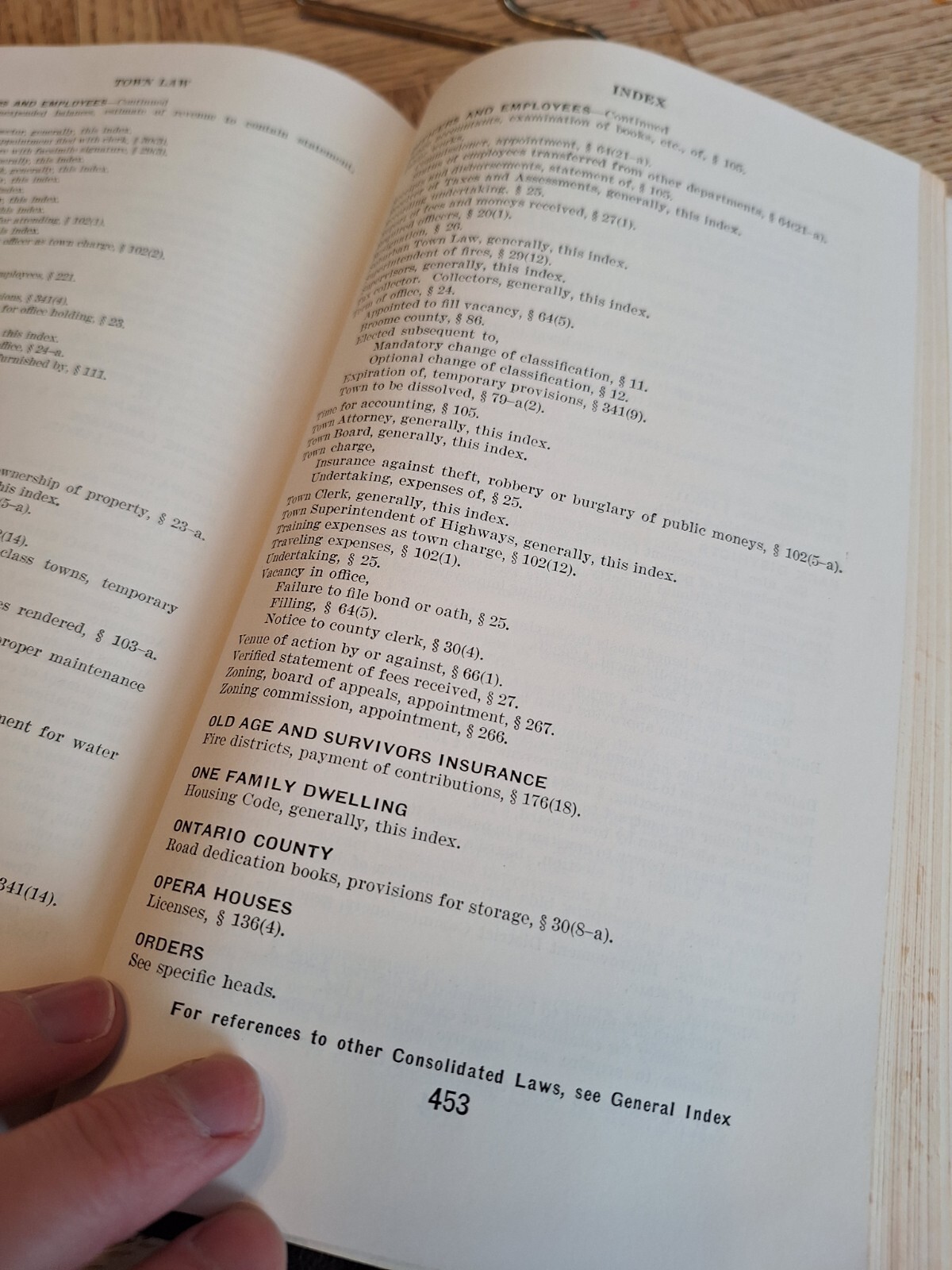 McKINNEY’S CONSOLIDATED LAWS OF NEW YORK ANNOTATED BOOK 61 TOWN LAW HARD COVER