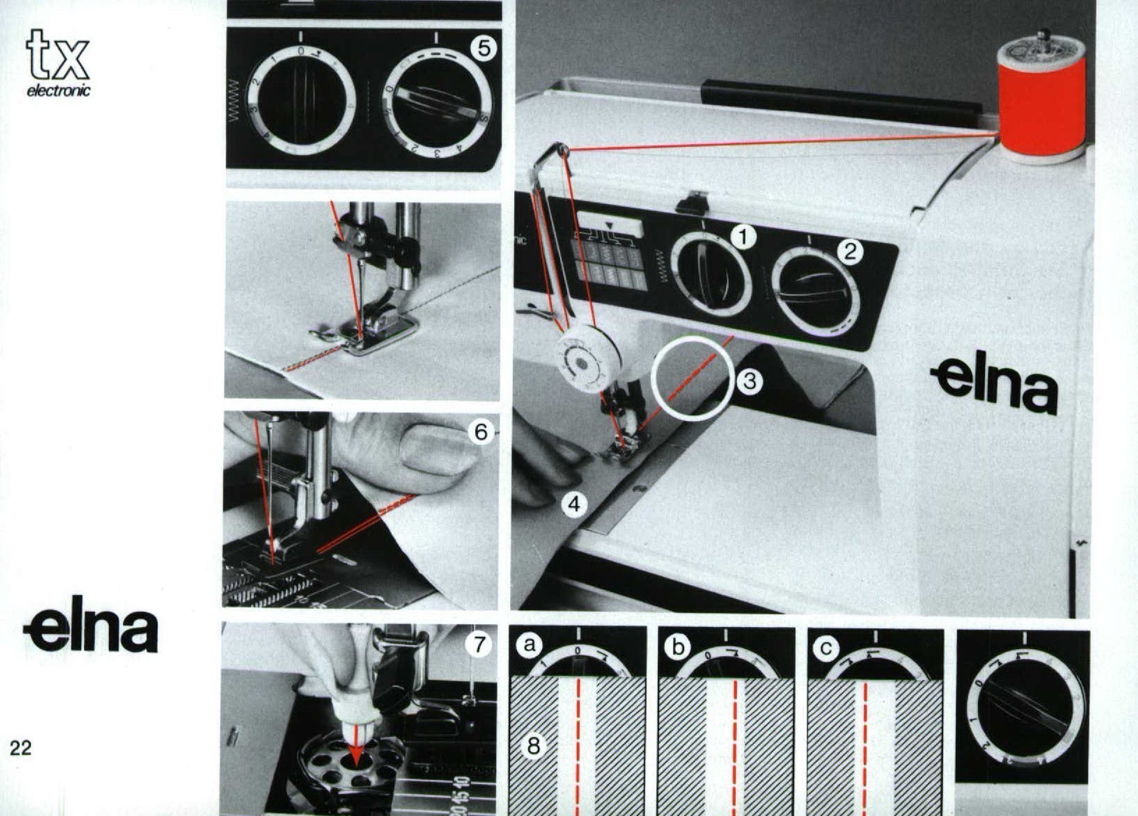 ELNA TX Electronic Sewing Machine Instruction Manual FIXED – TOUGH COVERING