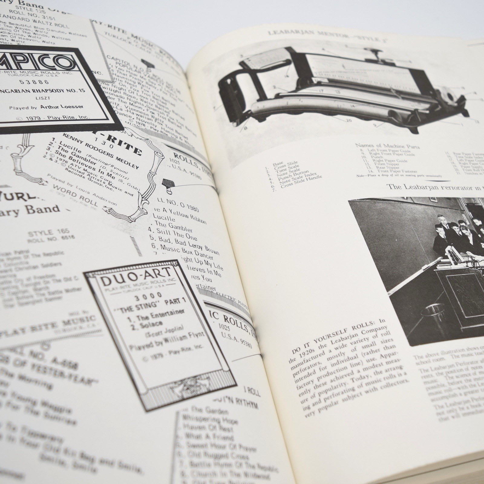 TREASURES OF MECHANICAL MUSIC A Compilation Of Hundreds 1981 Arthur Reblitz