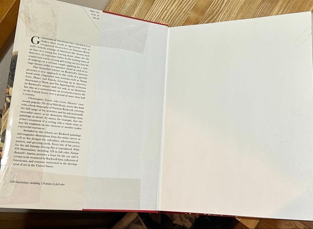 Norman Rockwell’s America Art Book 13.4×10.3in Large Format Like