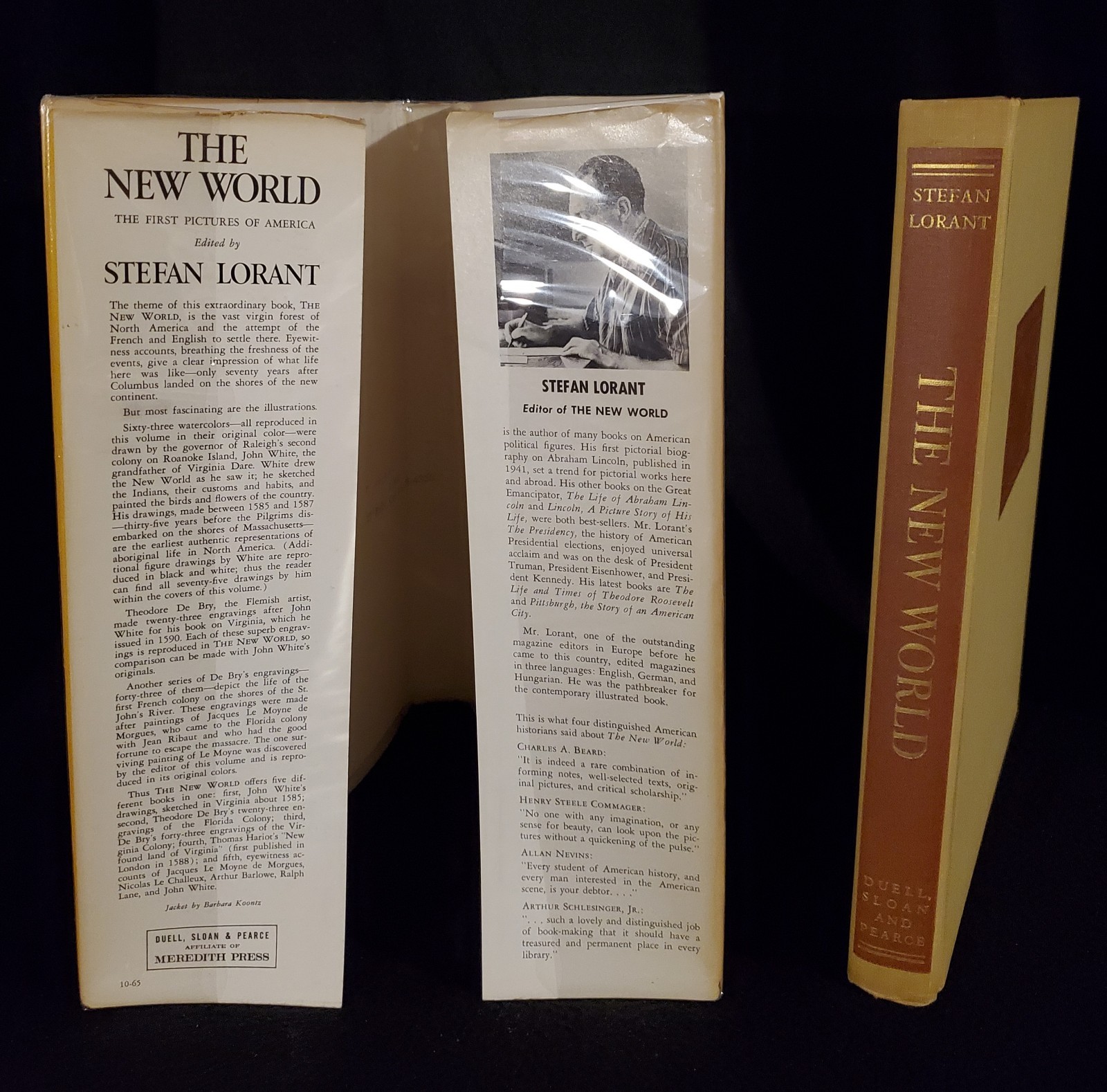 The New World-Stefan Lorant Hardback w/Dustjacket 1965 1st Revised Ed.