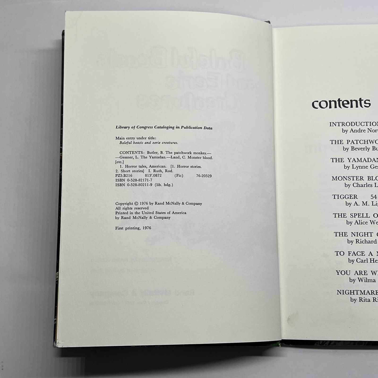 Baleful Beasts & Eerie Creatures – Illustrated by Rod Ruth. HC