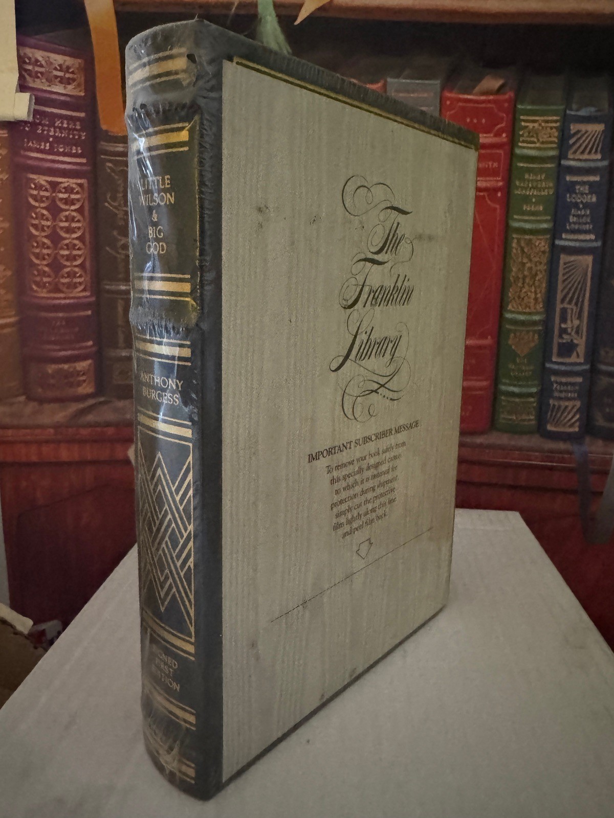 Little Wilson & Big God Anthony Burgess 1987 Leather 1st Edition SIGNED Franklin