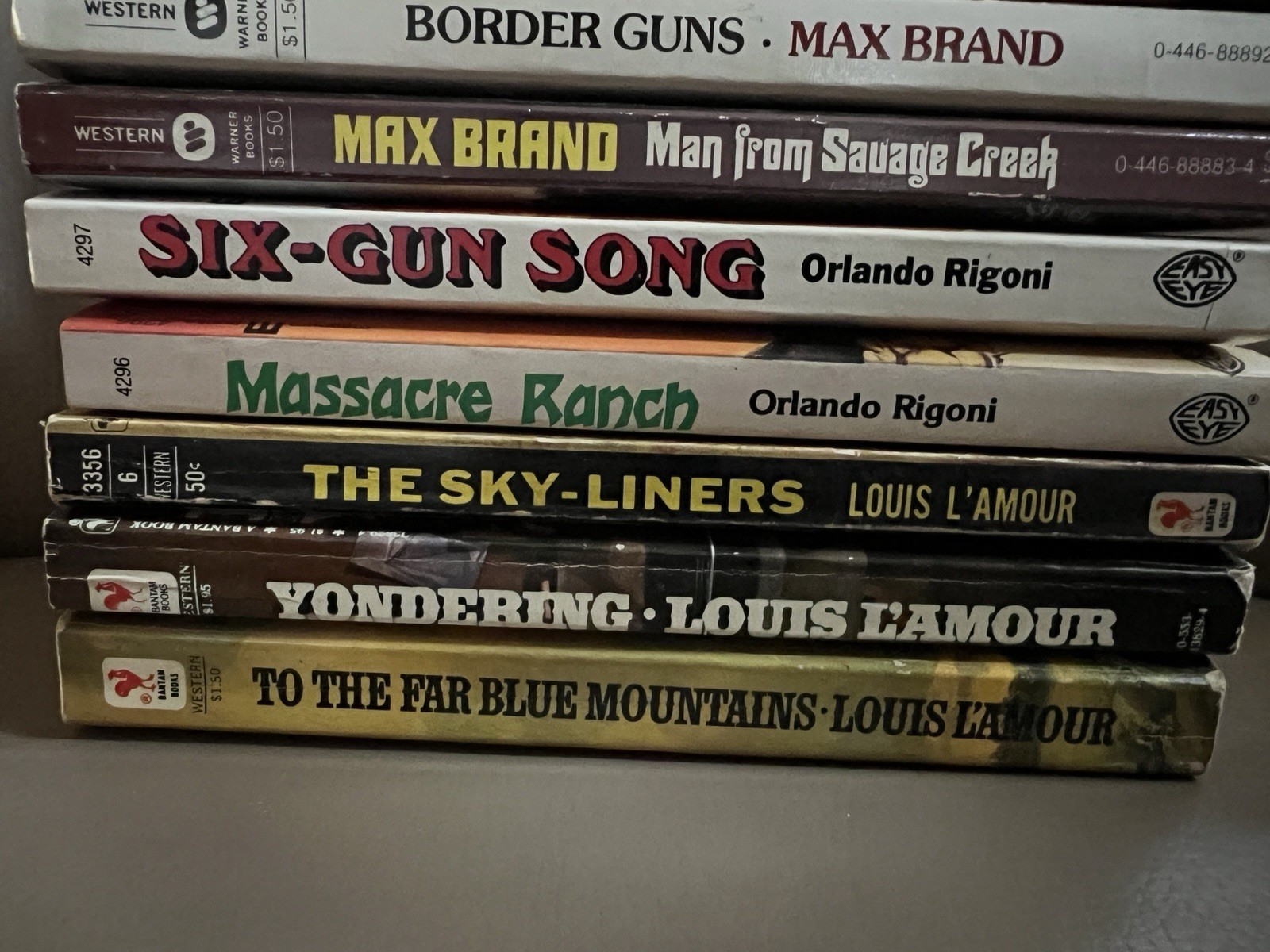 Vintage WESTERN PB Book Lot of 10 L’Amour Rigoni Elston Brand Patten Browne VG++