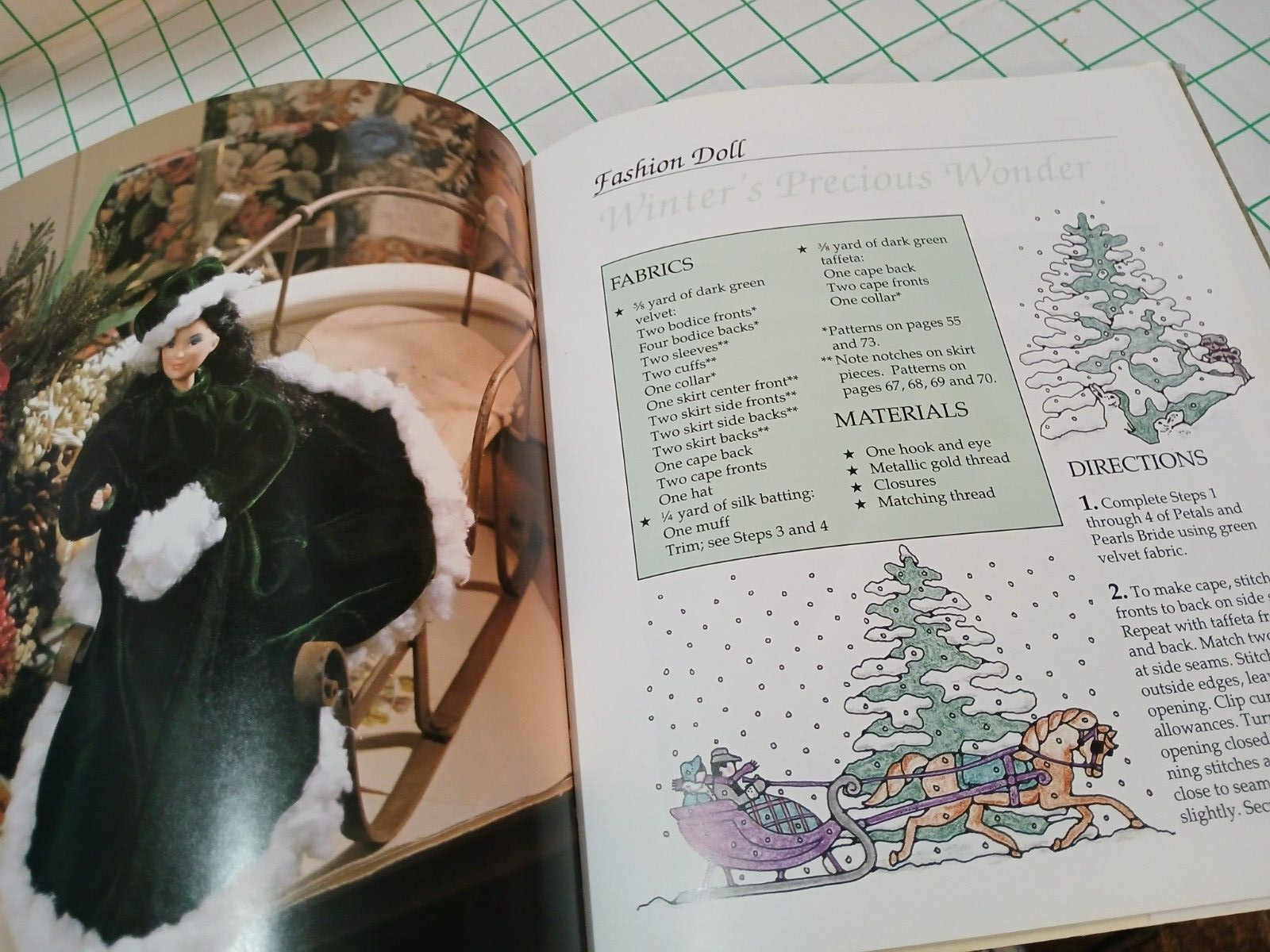 10.5″X9″ HC BOOK w/DC- THE VANESSA-ANN COLLECTION – DOLL CLOTHES TO MAKE