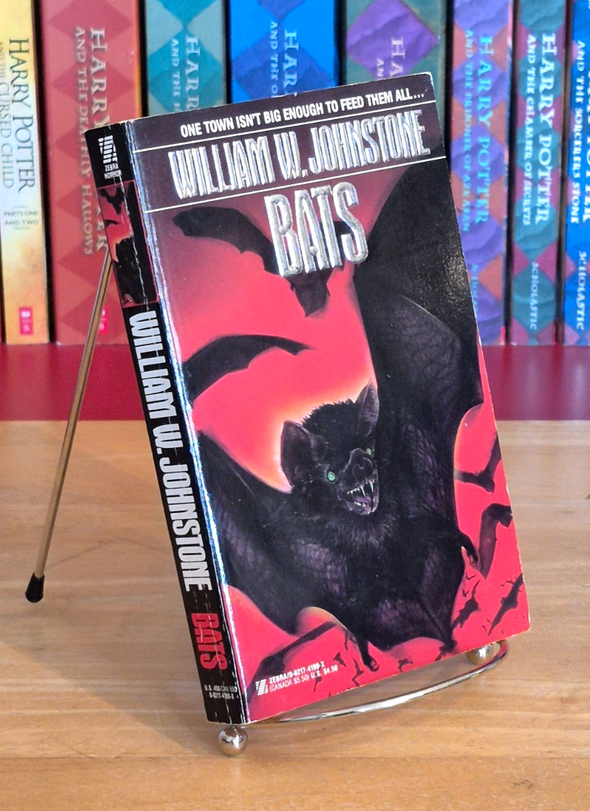 Bats, William W Johnstone, 1993 Zebra 1st Printing PB MMPB HORROR, CLEAN VG