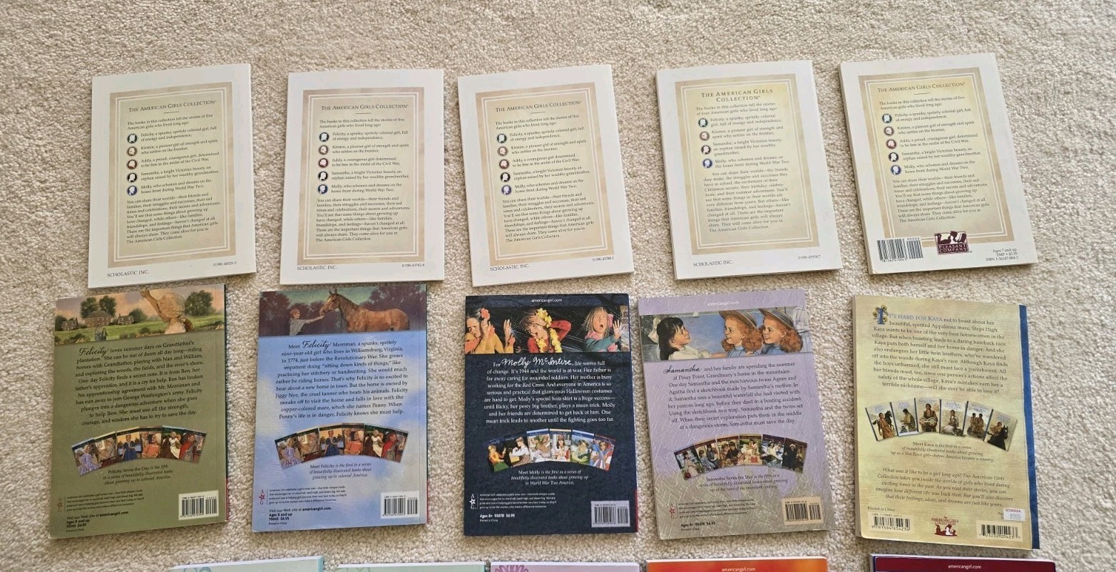 American Girl Paperback Books Various Characters Titles (Lot Of 21)