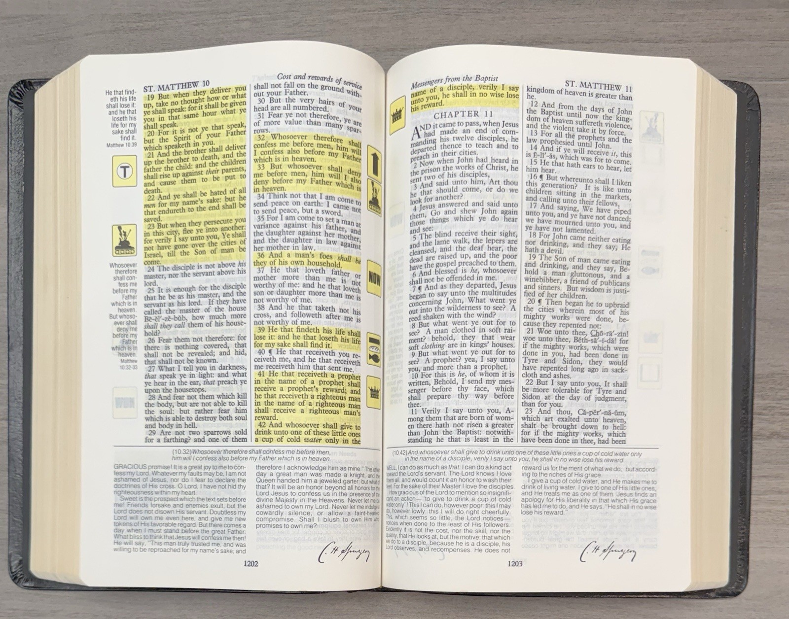 UNMARKED Salem Kirban Reference Bible KJV Bonded LEATHER King James Version AMG