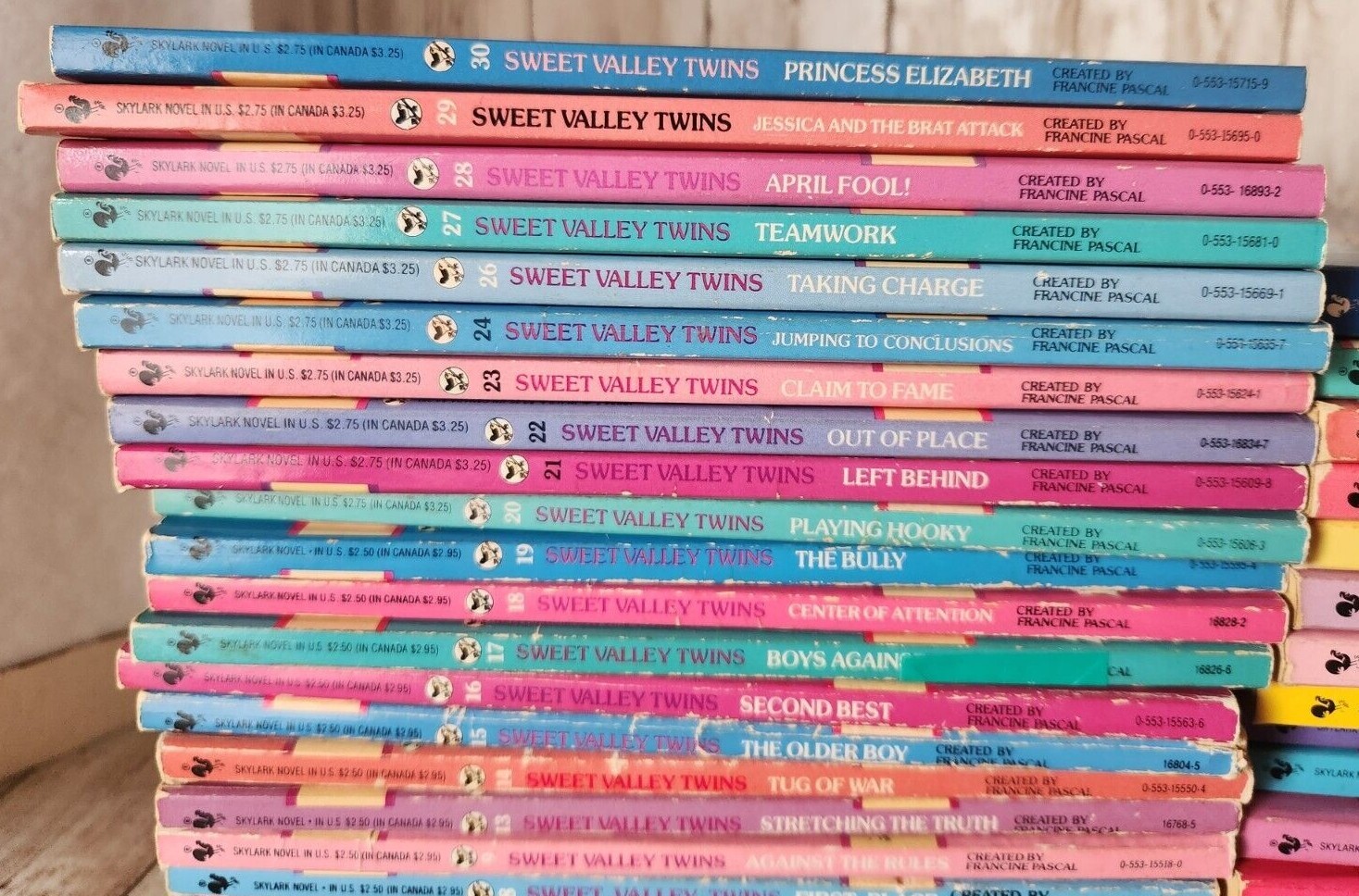 1990’s Sweet Valley Twins Books BUILD YOUR COLLECTION Francine Pascal Paperback