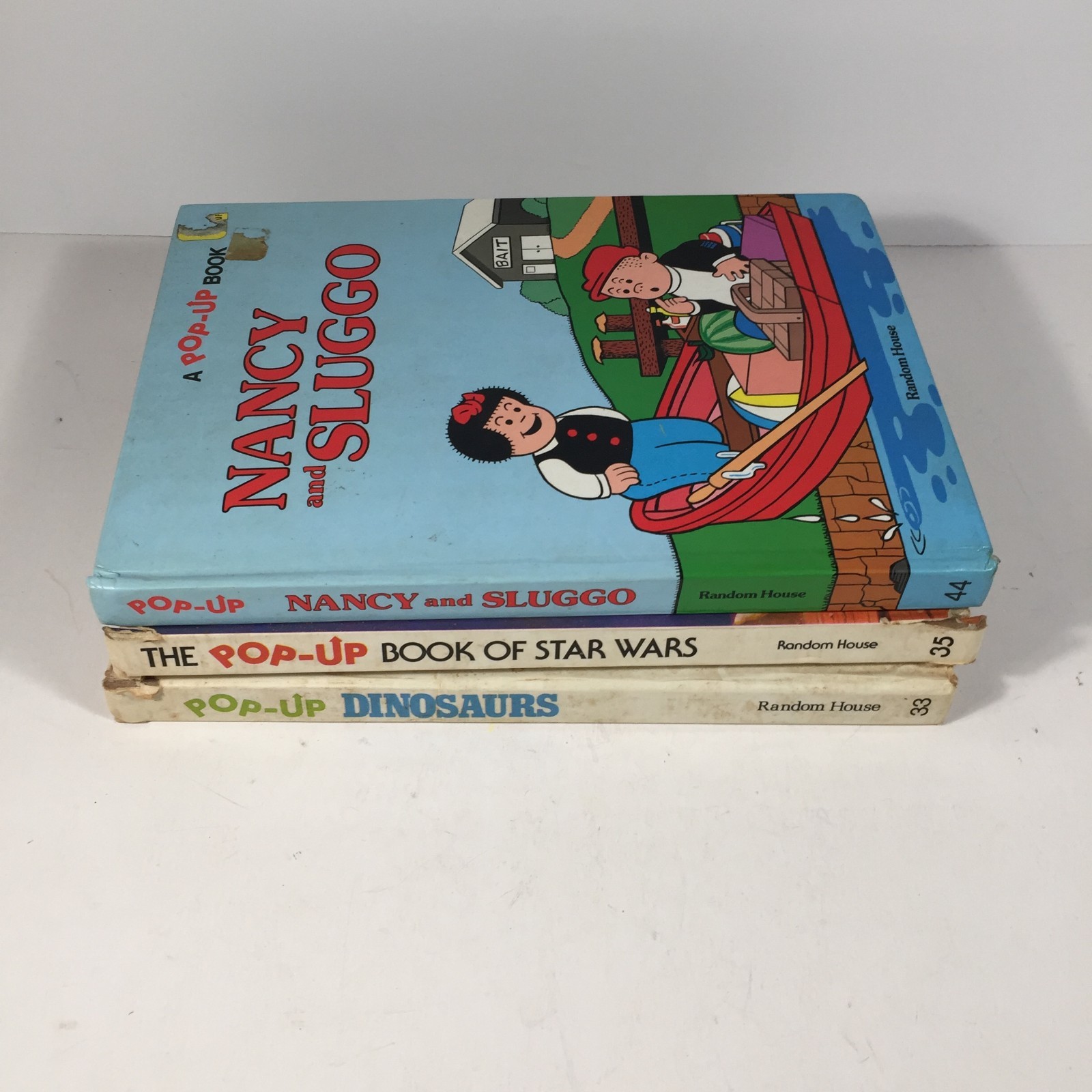 Pop-Up Books Lot of 3 Random House-Some parts missing Nancy & Sluggo, Star Wars
