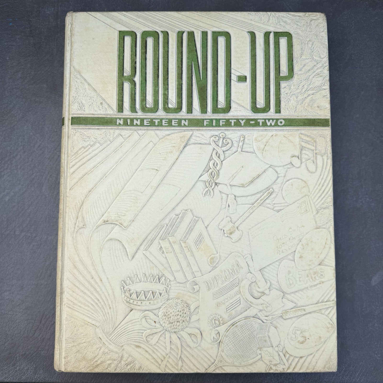 Baylor University 1952 Yearbook Round Up Annual Hardback Book Waco Texas Bears