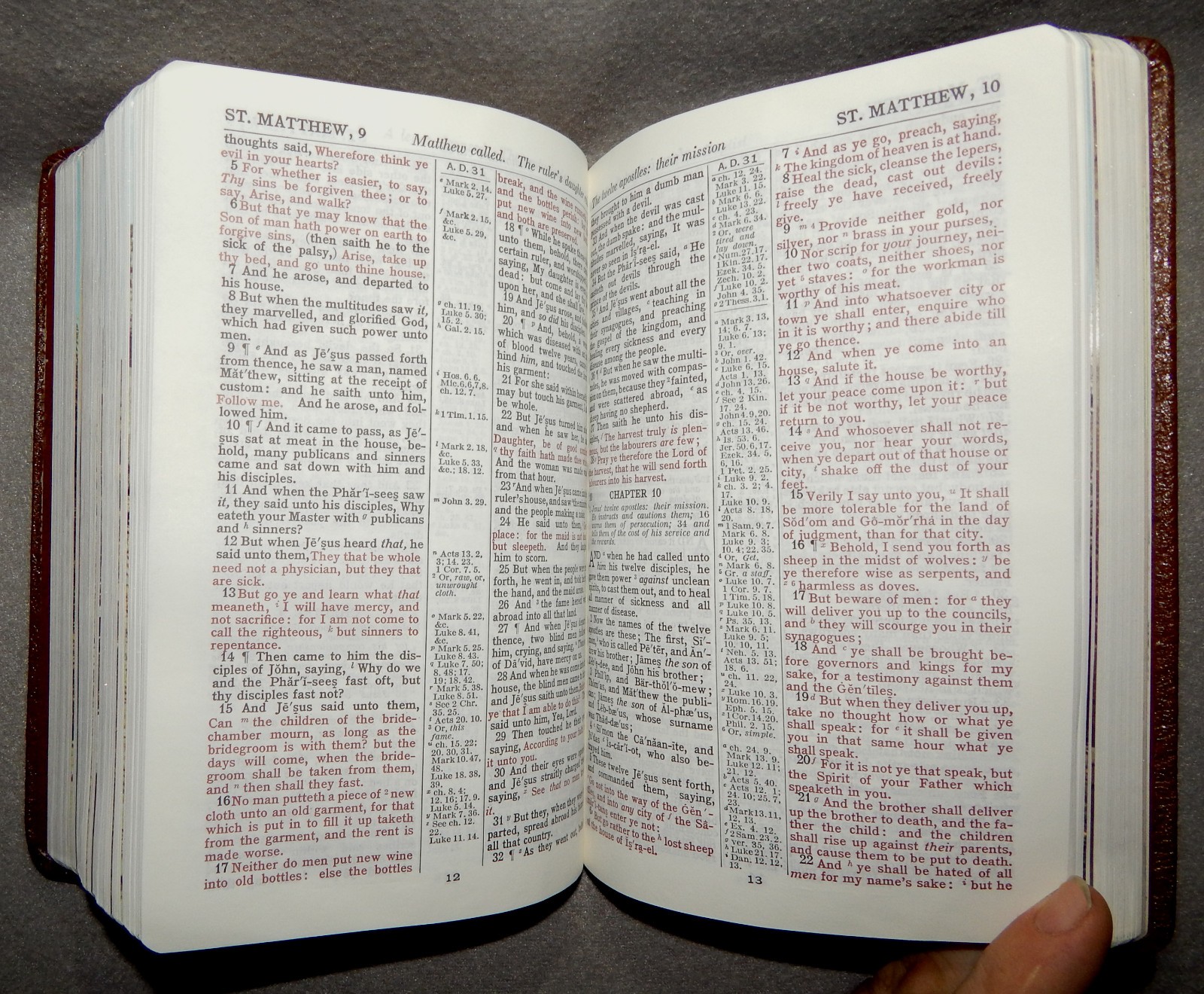 KJV Teacher’s Reference Bible by National N3202RL Brown Imitation leather – new