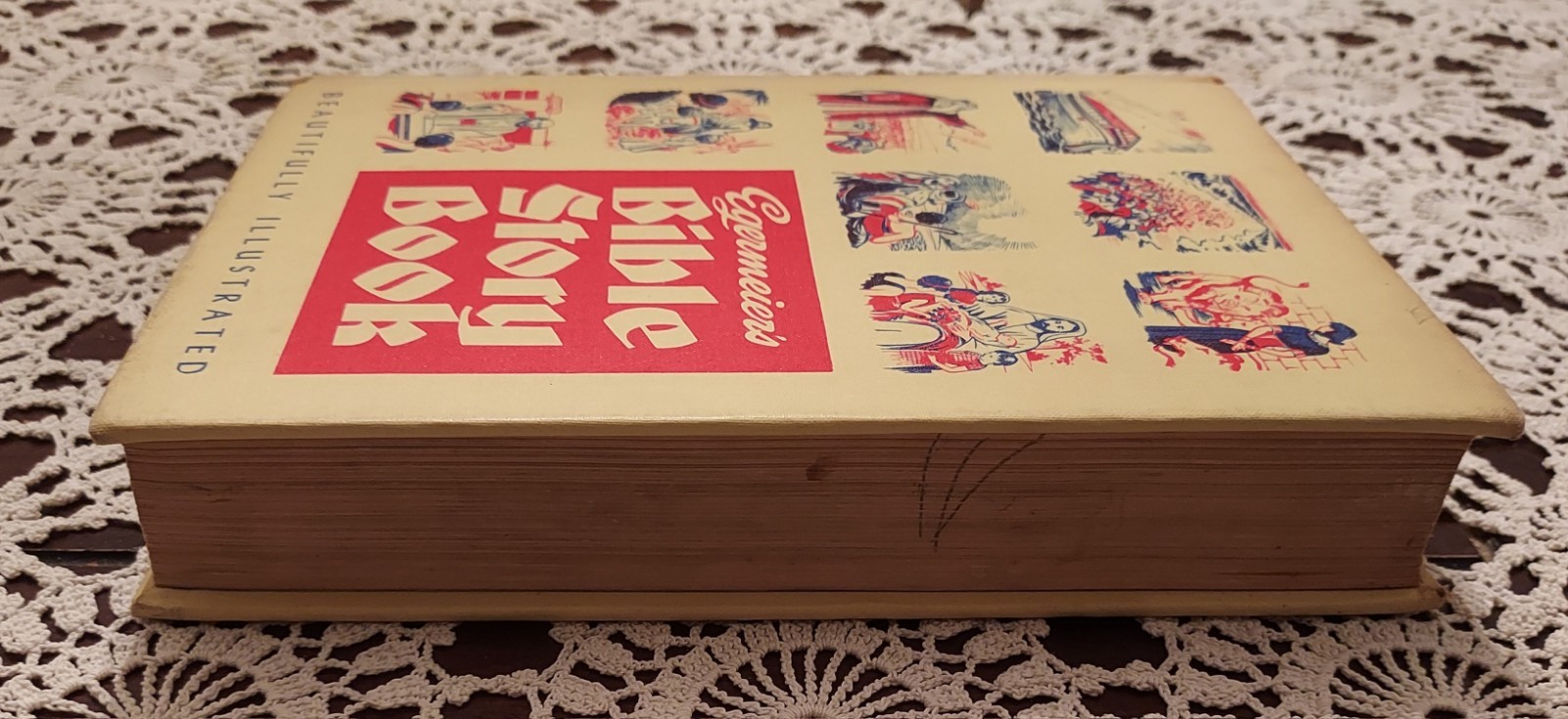 Vintage 1955 Egermeier’s Illustrated Bible Story Book Hardcover Christian