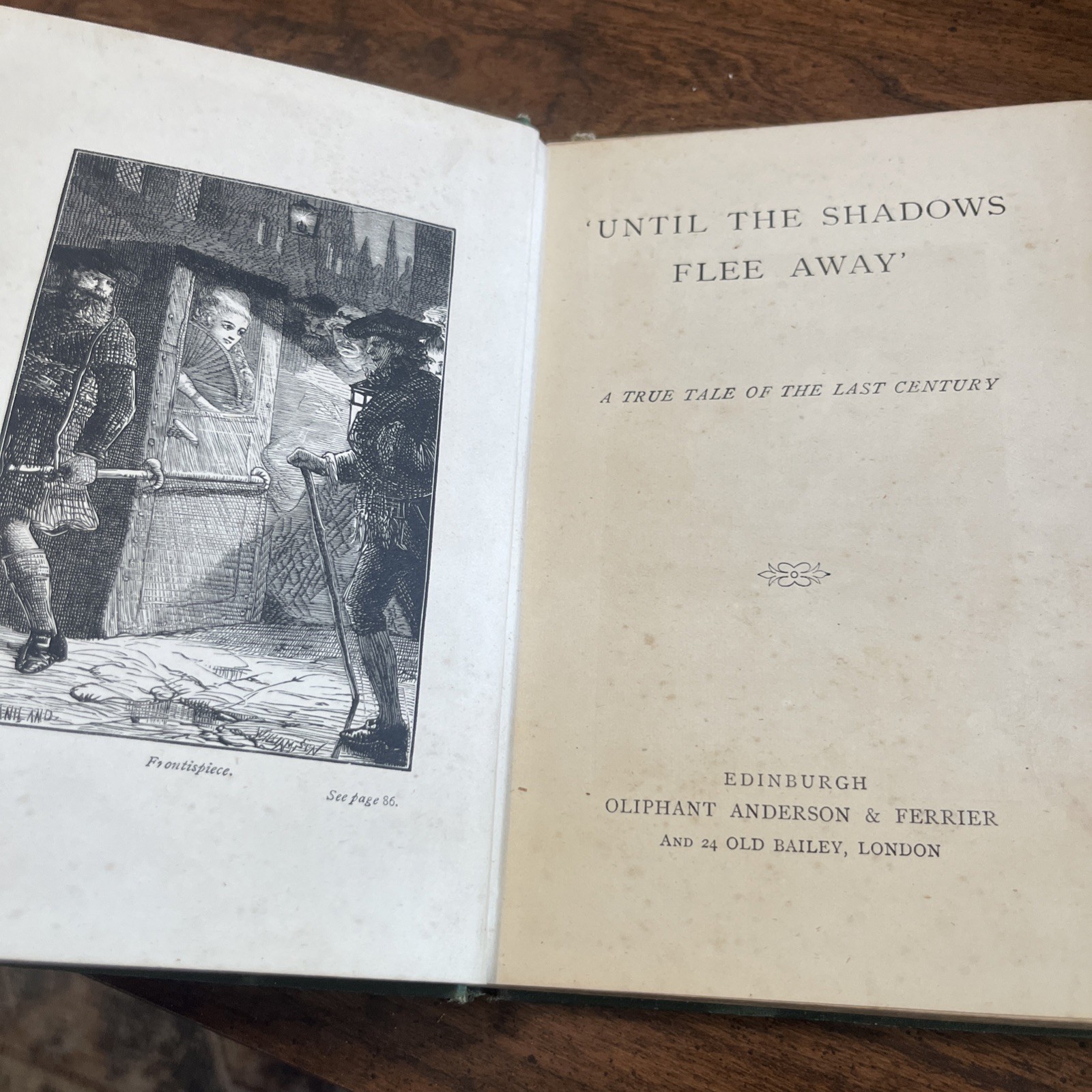 Until The Shadows Flee Away By Jessie Maclaren Vintage Antique Book Late 1800s