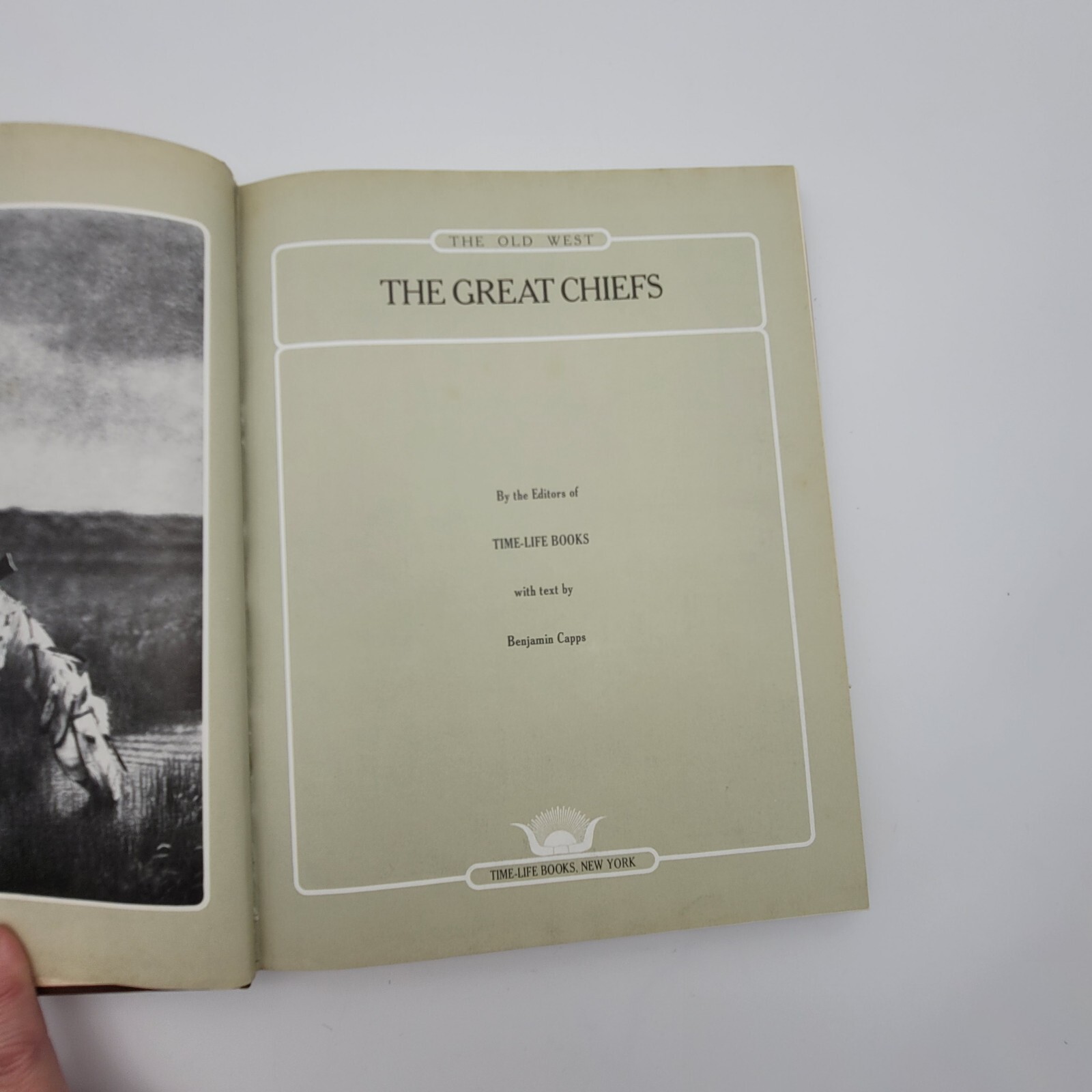 The Great Chiefs Time Life Books Old West Series Faux Leather Bound 1975 Vintage