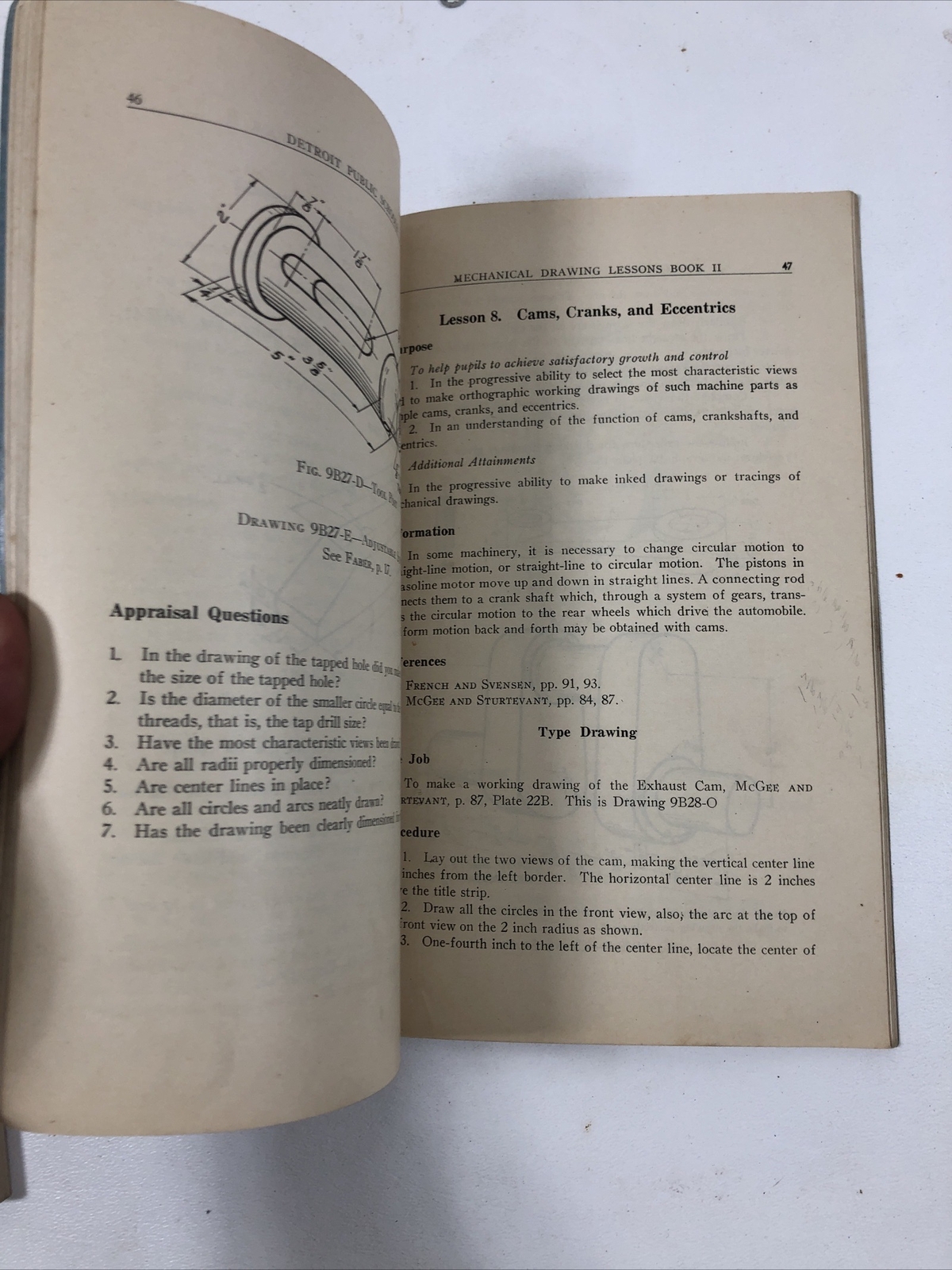 Mechanical Drawing Lessons: Intermediate, Bk 2 – Detroit Schools (PB, 1934)