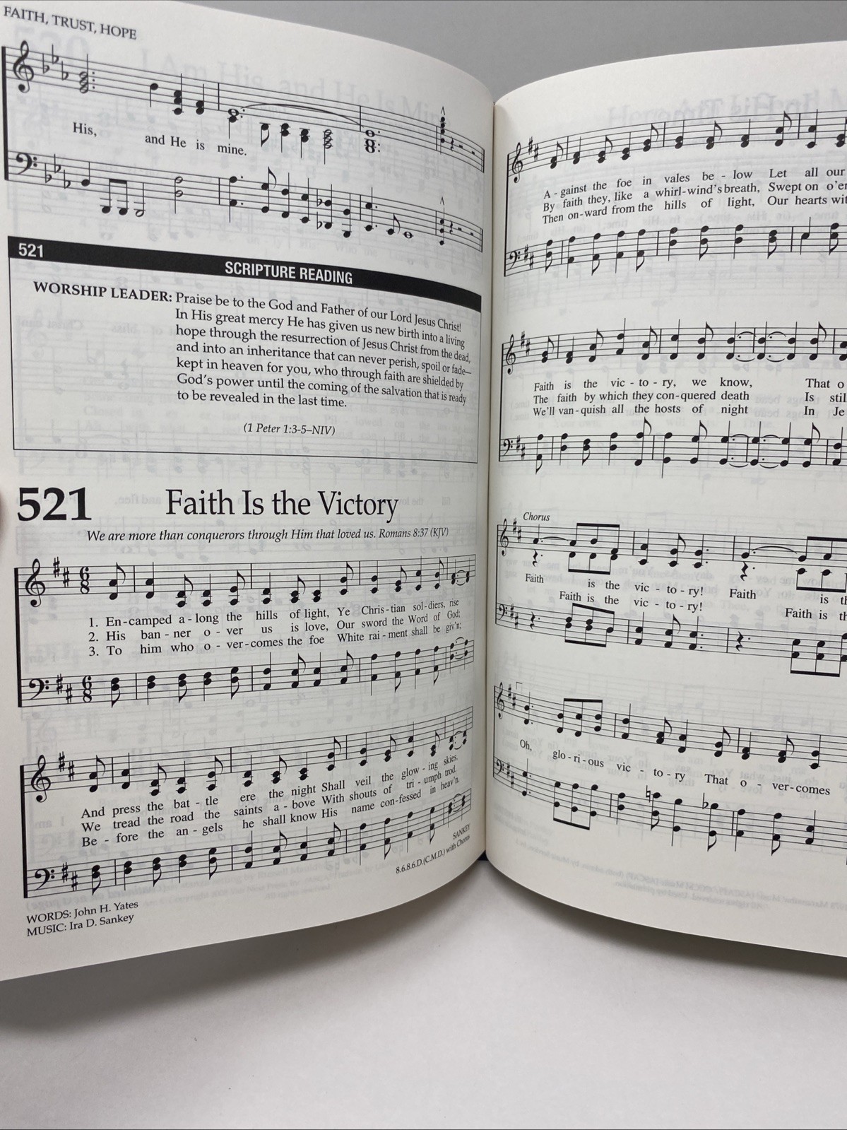 The Worship Hymnal 2008 Slate Blue HC Lifeway Worship First Edition Clean Pages