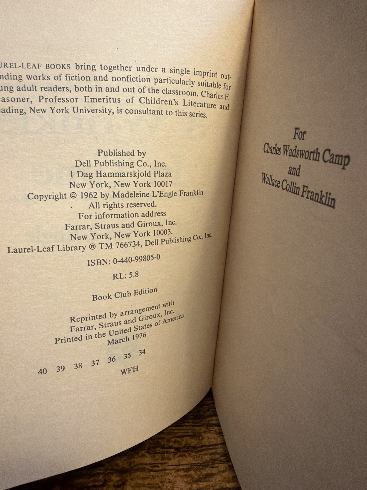 Lot 4: Wrinkle in Time Madeleine L’Engle 1976 Stranger Things Paperback Set Wind