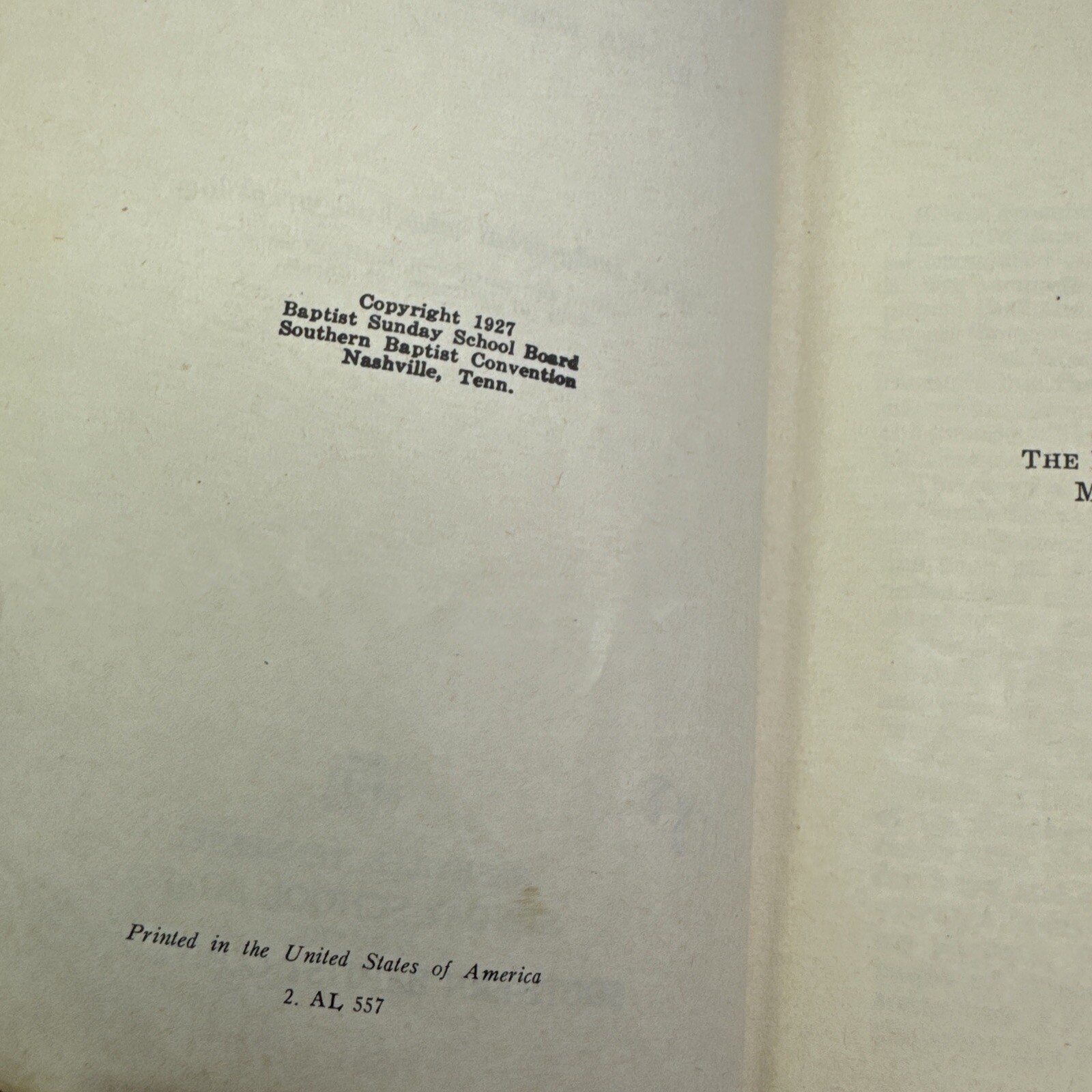 Lottie Moon Una Roberts Lawrence 1927 Nash Tennessee Baptist Sunday School Board